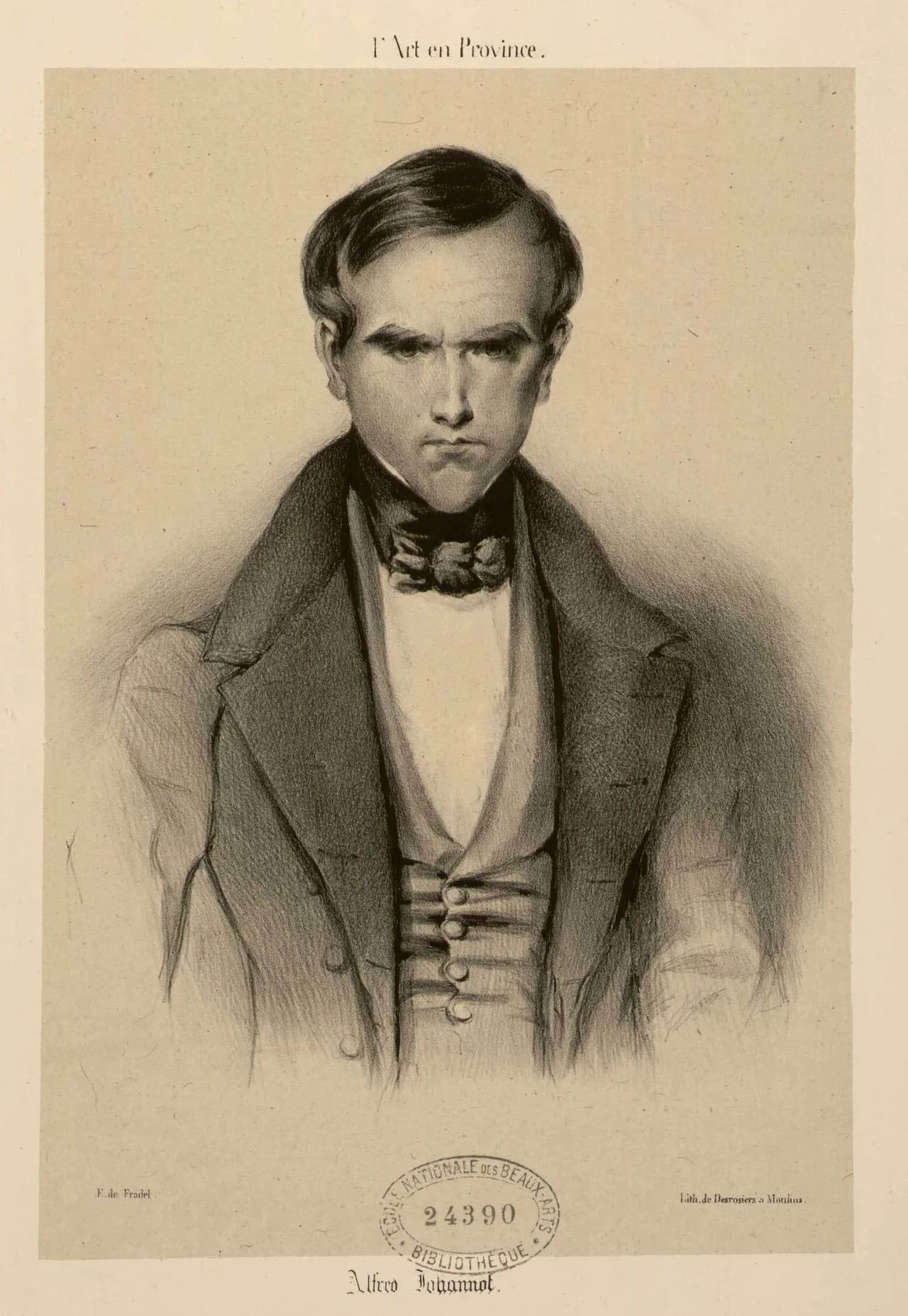 Porträt von Alfred Johannot (1800–1837) – Gedenkseite