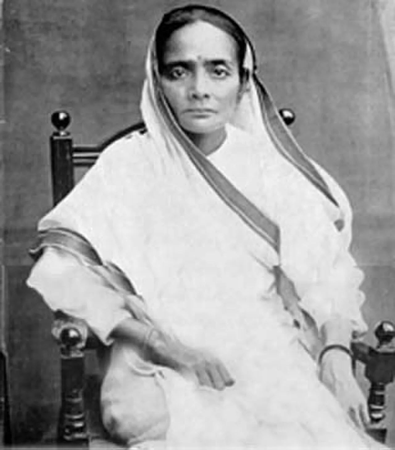 Porträt von Kasturba Gandhi (1869–1944) – Gedenkseite