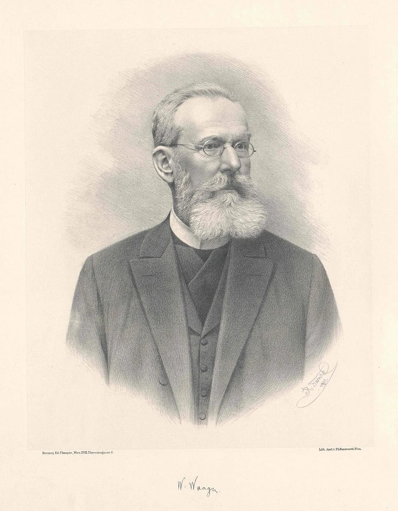 Portrait of Wilhelm Heinrich Waagen (1841–1900) – memorial page