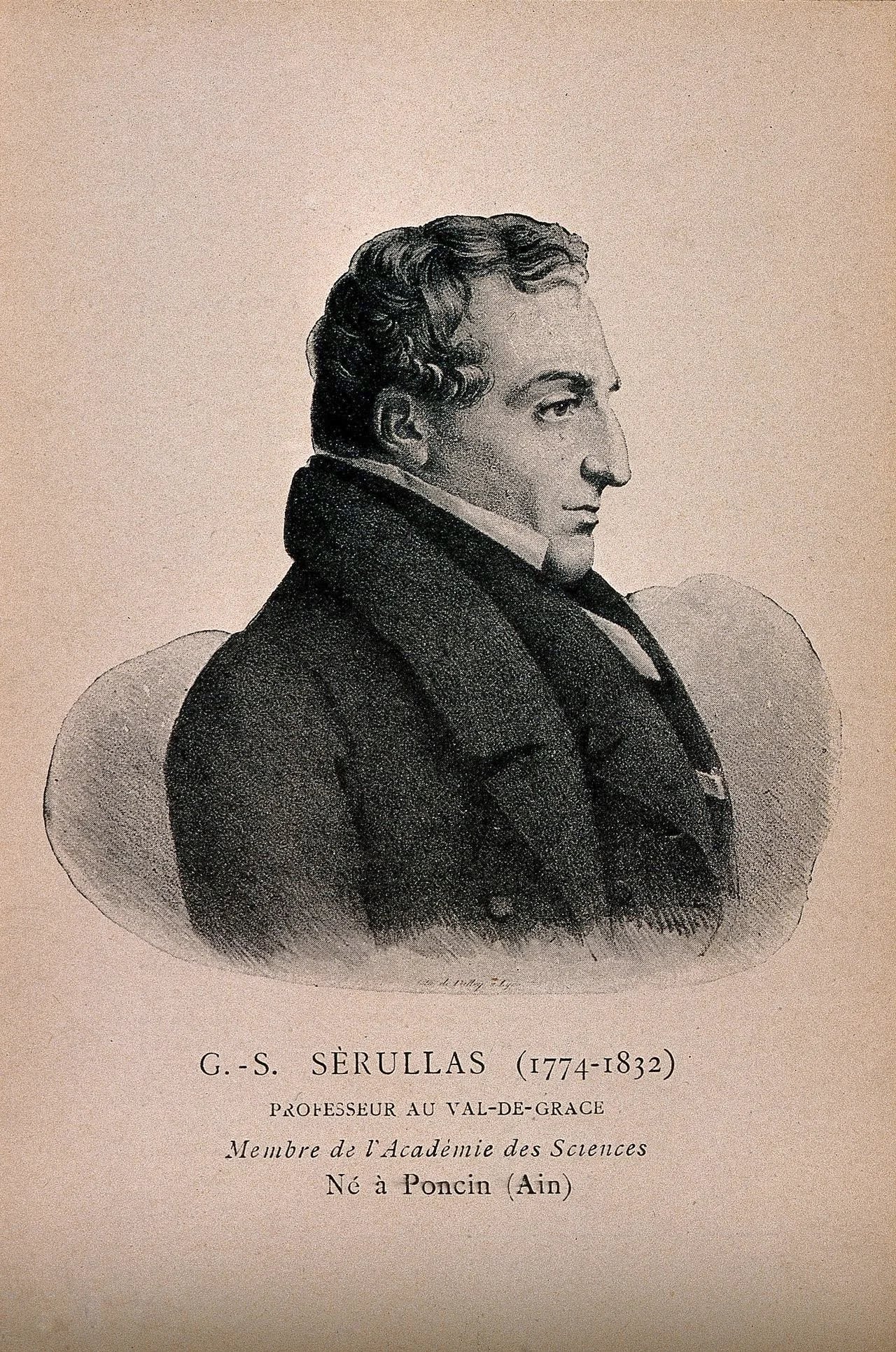 Porträt von Georges Serullas (1774–1832) – Gedenkseite