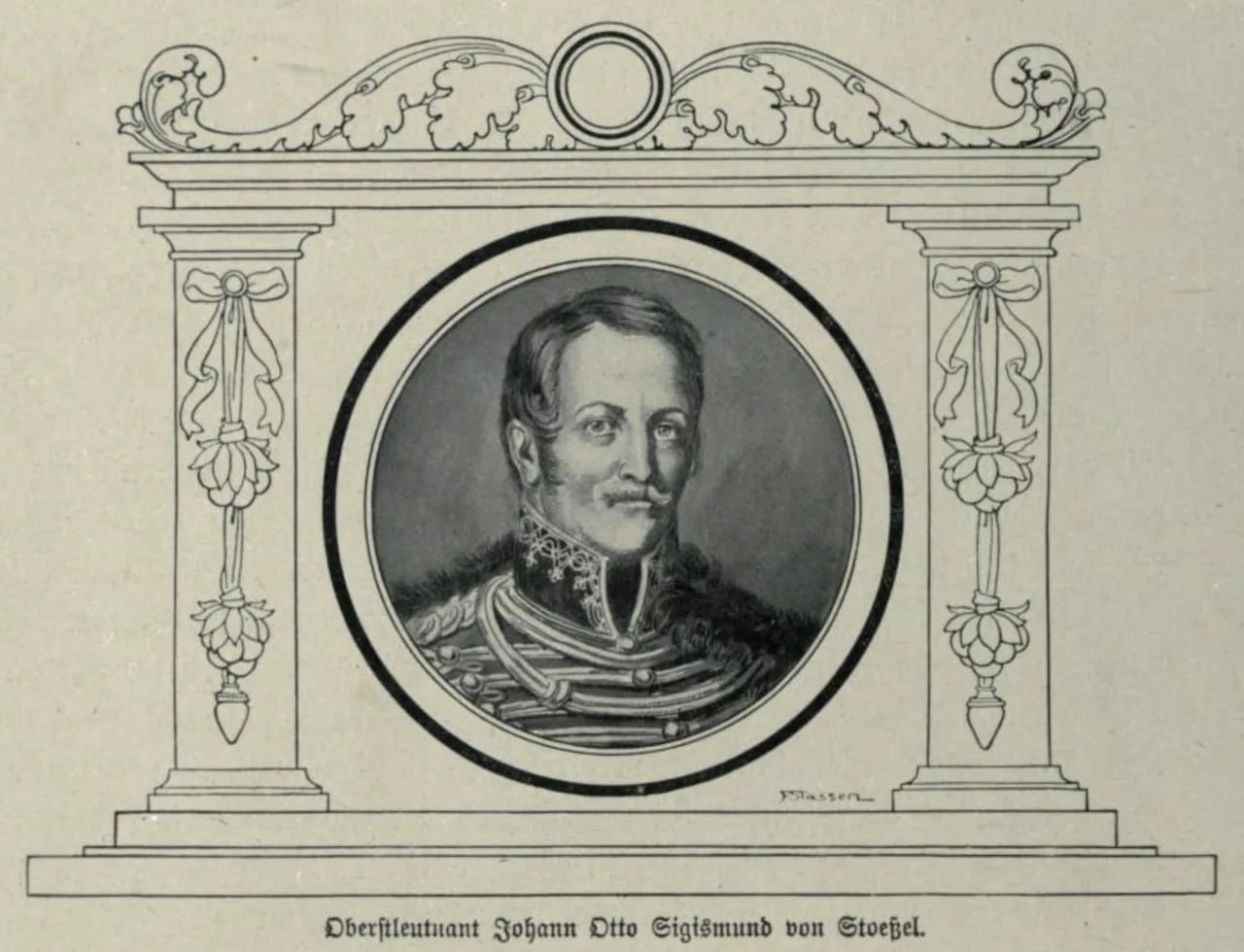 Porträt von Otto von Stössel (1775–1840) – Gedenkseite