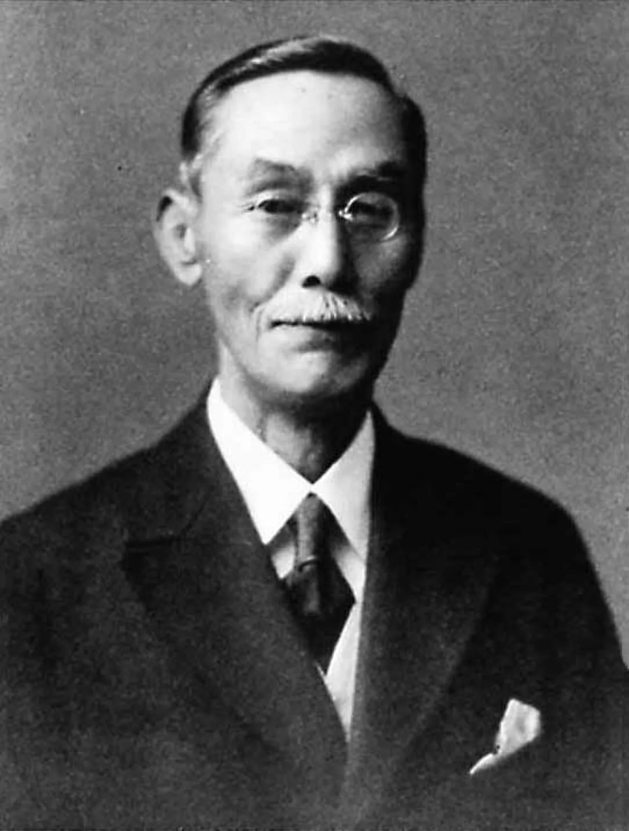 Porträt von Tomita Tsunejirō (1865–1937) – Gedenkseite