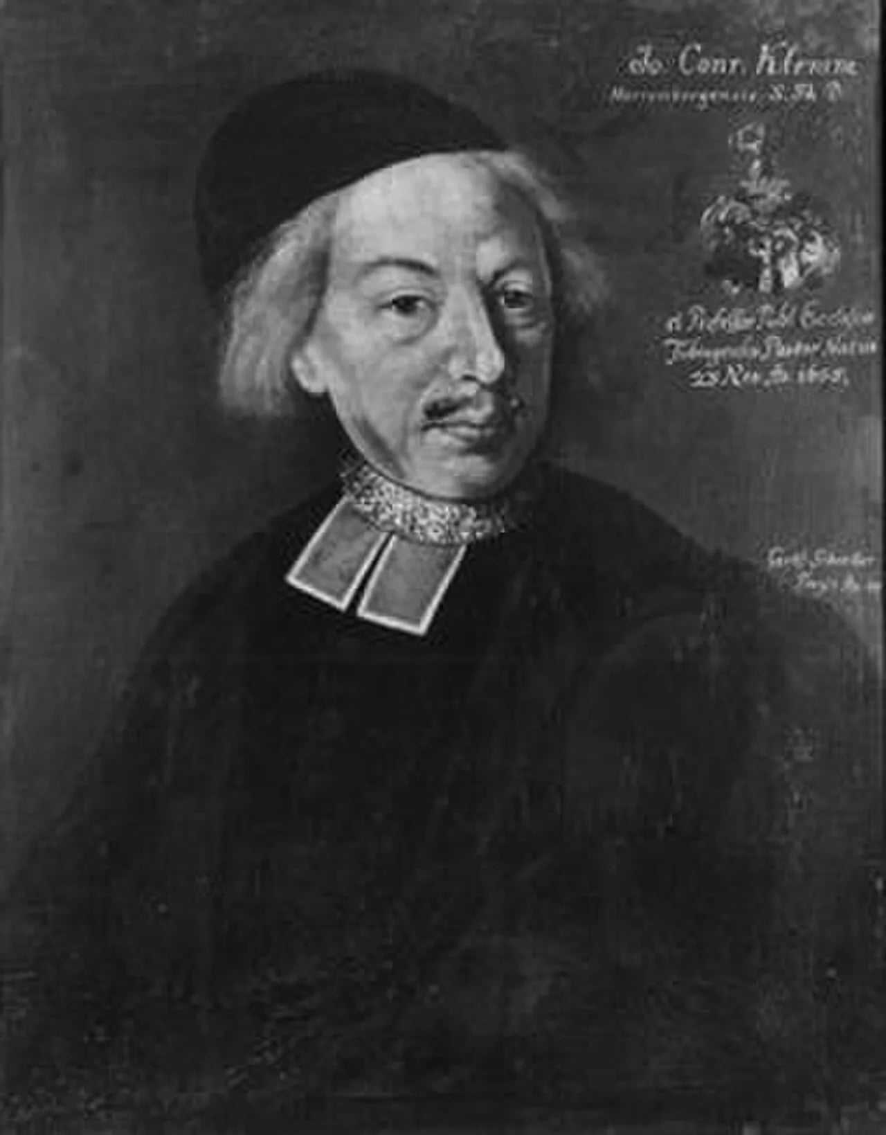 Porträt von Johann Conrad Klemm (1655–1717) – Gedenkseite