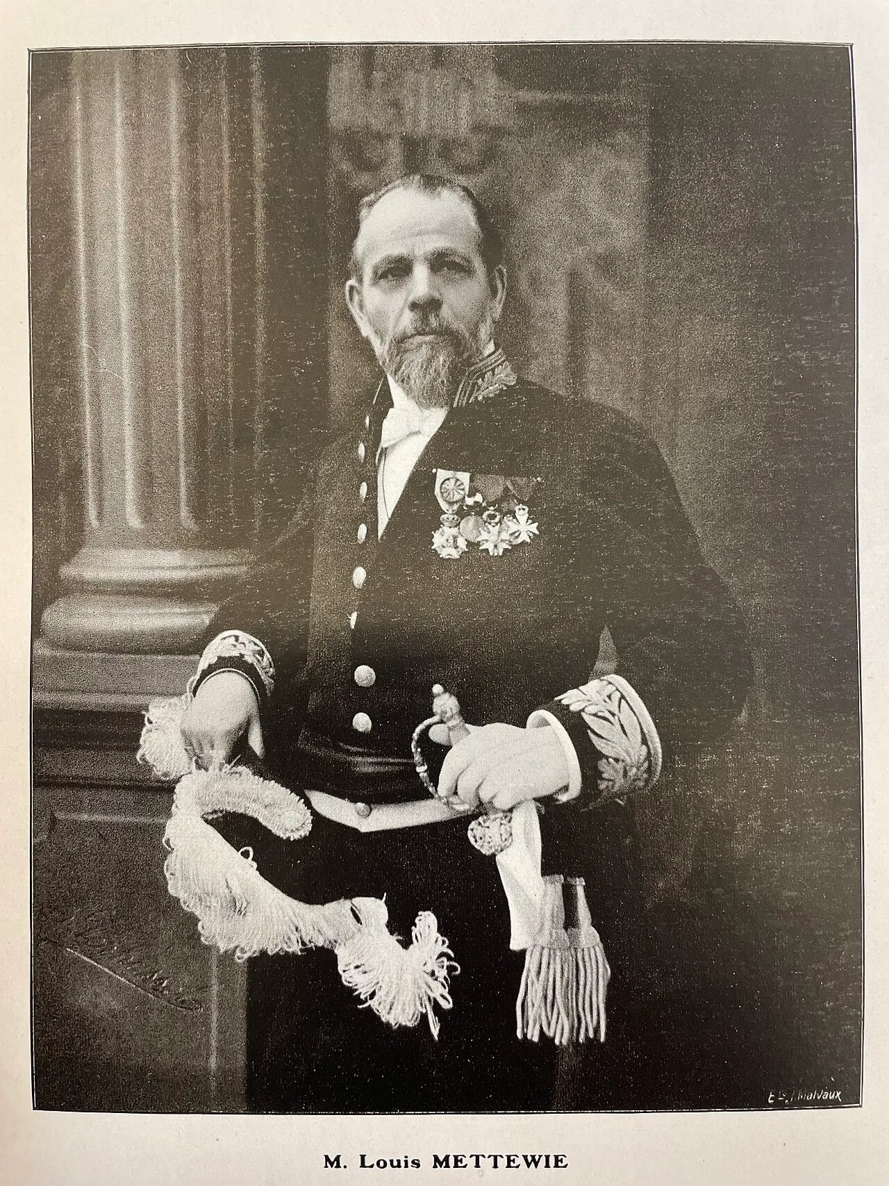 Portrait of Louis Mettewie (1855–1942) – memorial page
