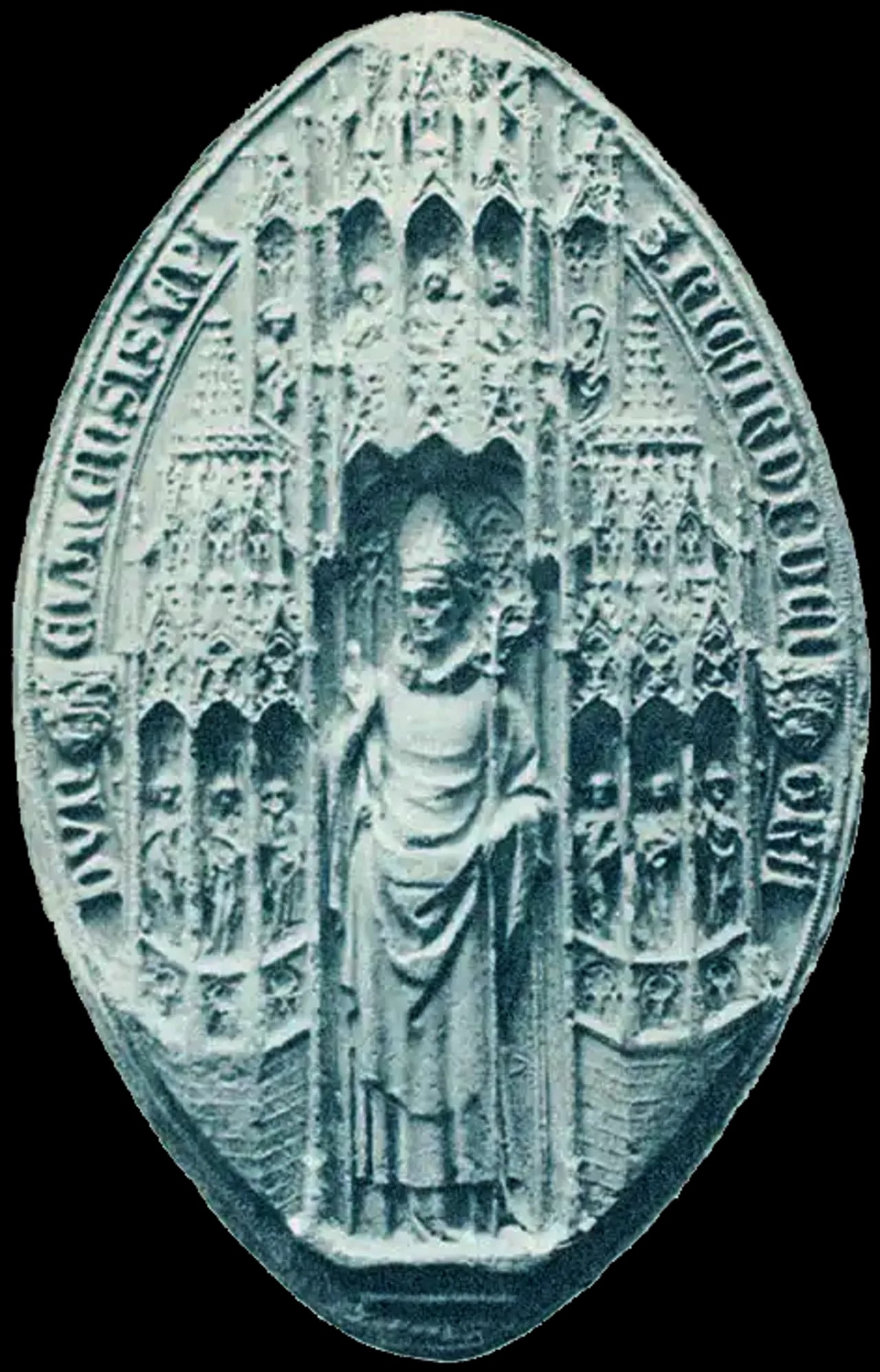 Porträt von Richard Aungerville (1287–1345) – Gedenkseite