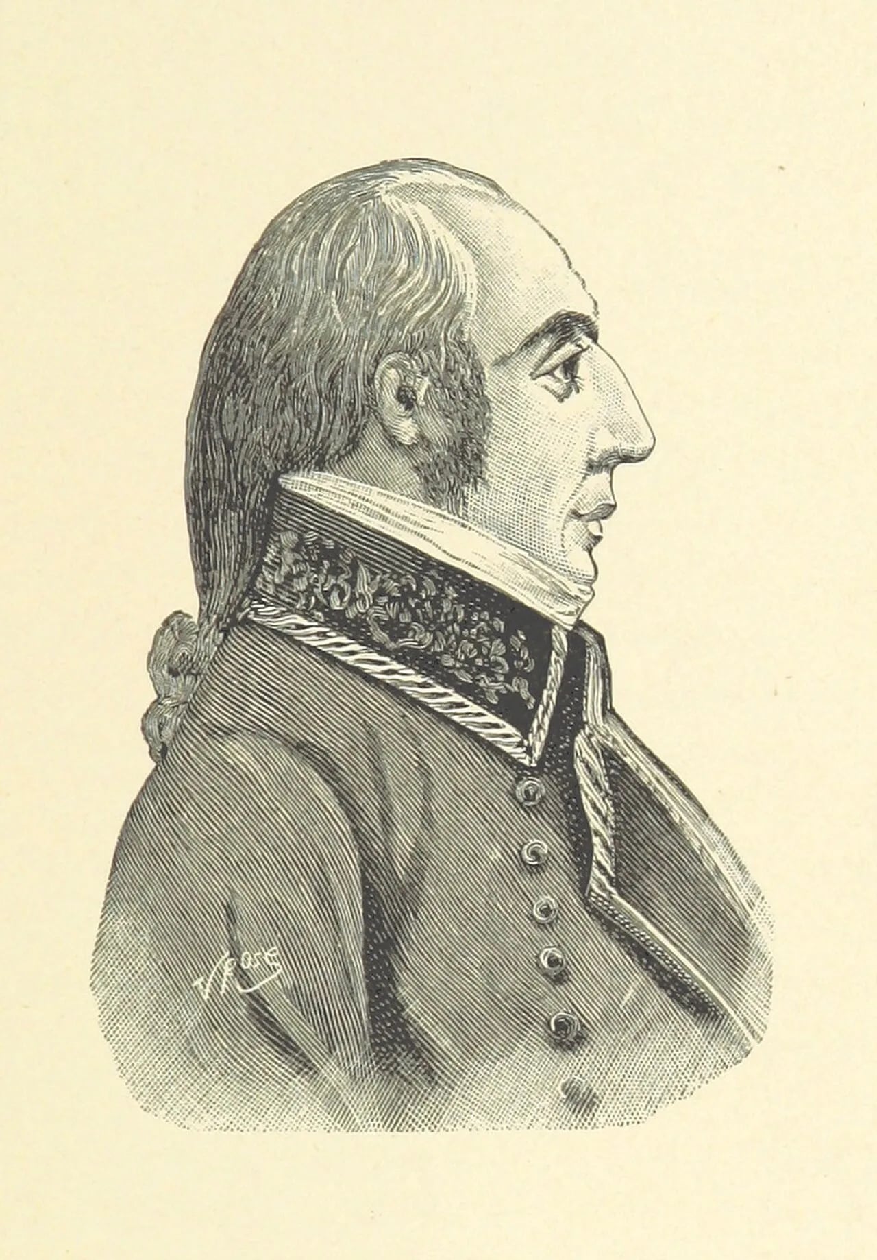 Porträt von Pierre Chollet-Beaufort (1762–1803) – Gedenkseite