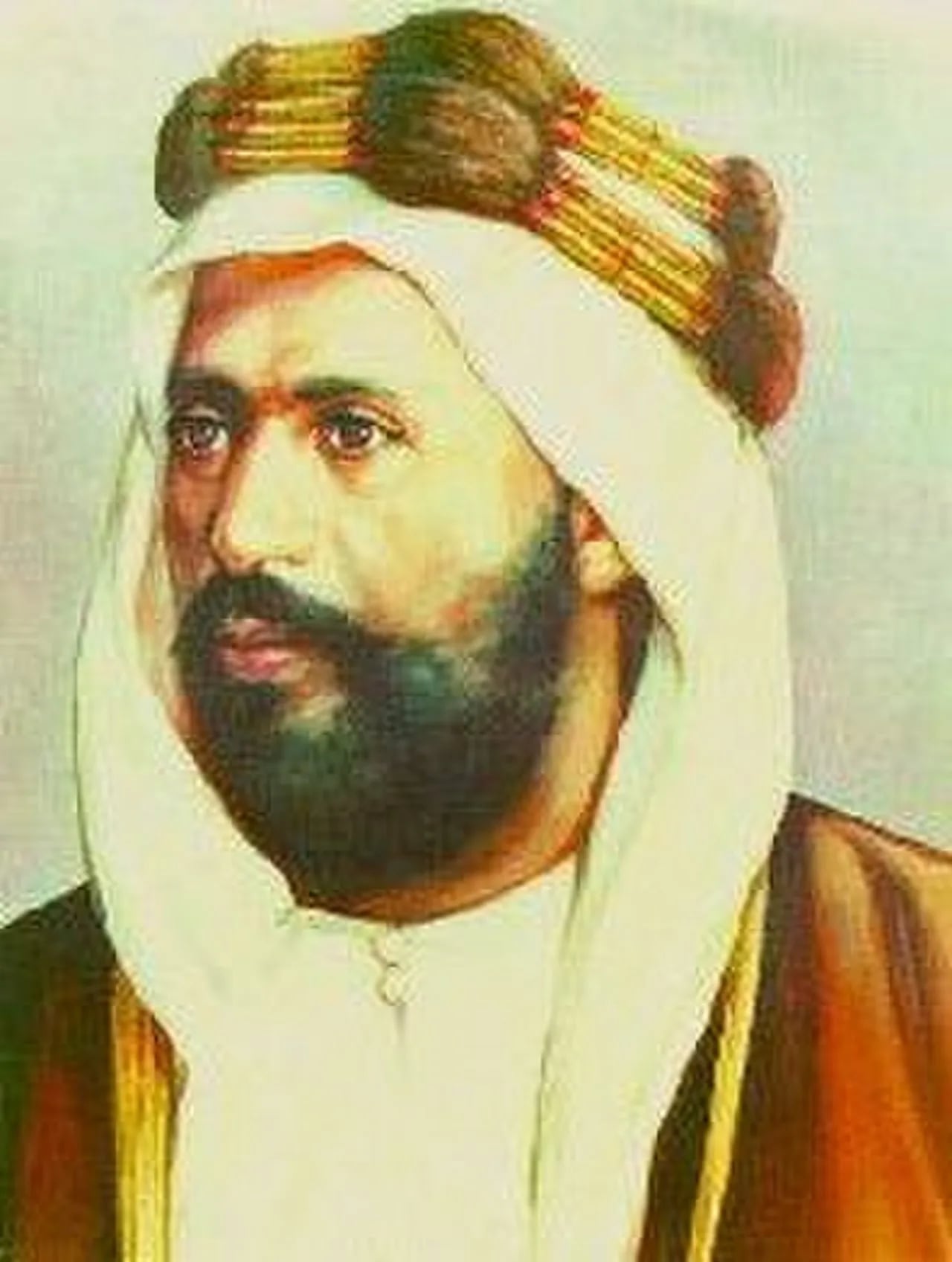 Porträt von Jaber II Al-Sabah (1860–1917) – Gedenkseite