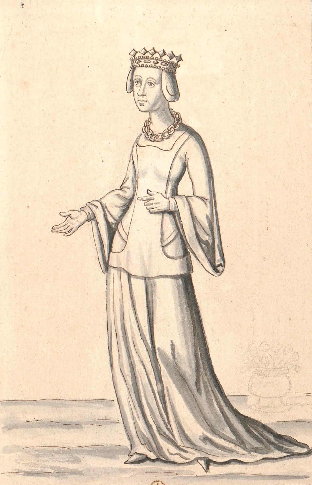 Porträt von Agnes von Burgund (1407–1476) – Gedenkseite