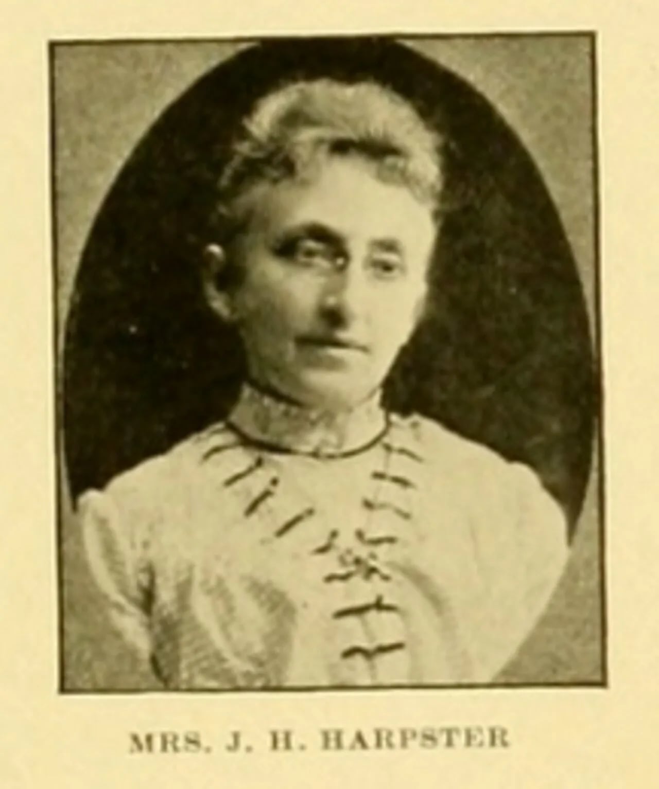 Porträt von Julia Jacobs Harpster (1846–1935) – Gedenkseite