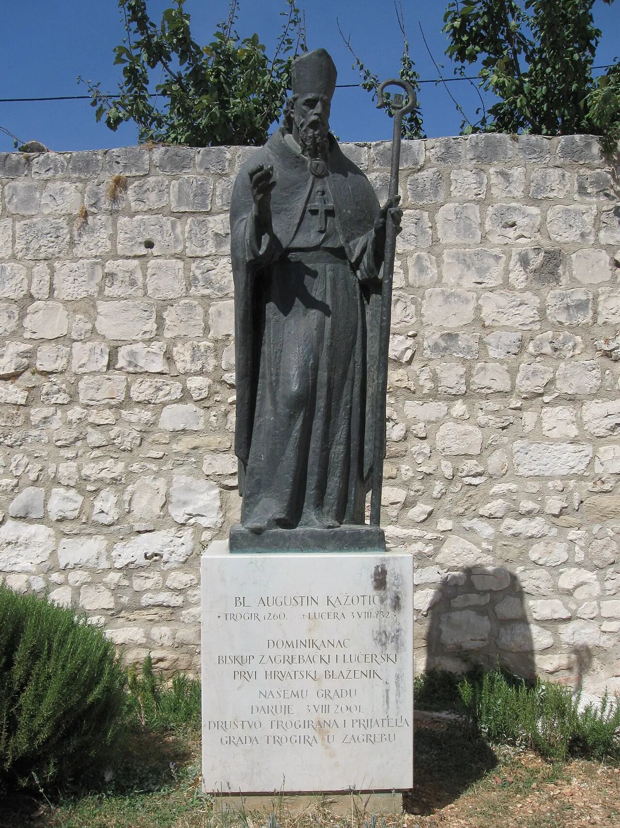 Porträt von Augustin Kažotić (1260–1323) – Gedenkseite