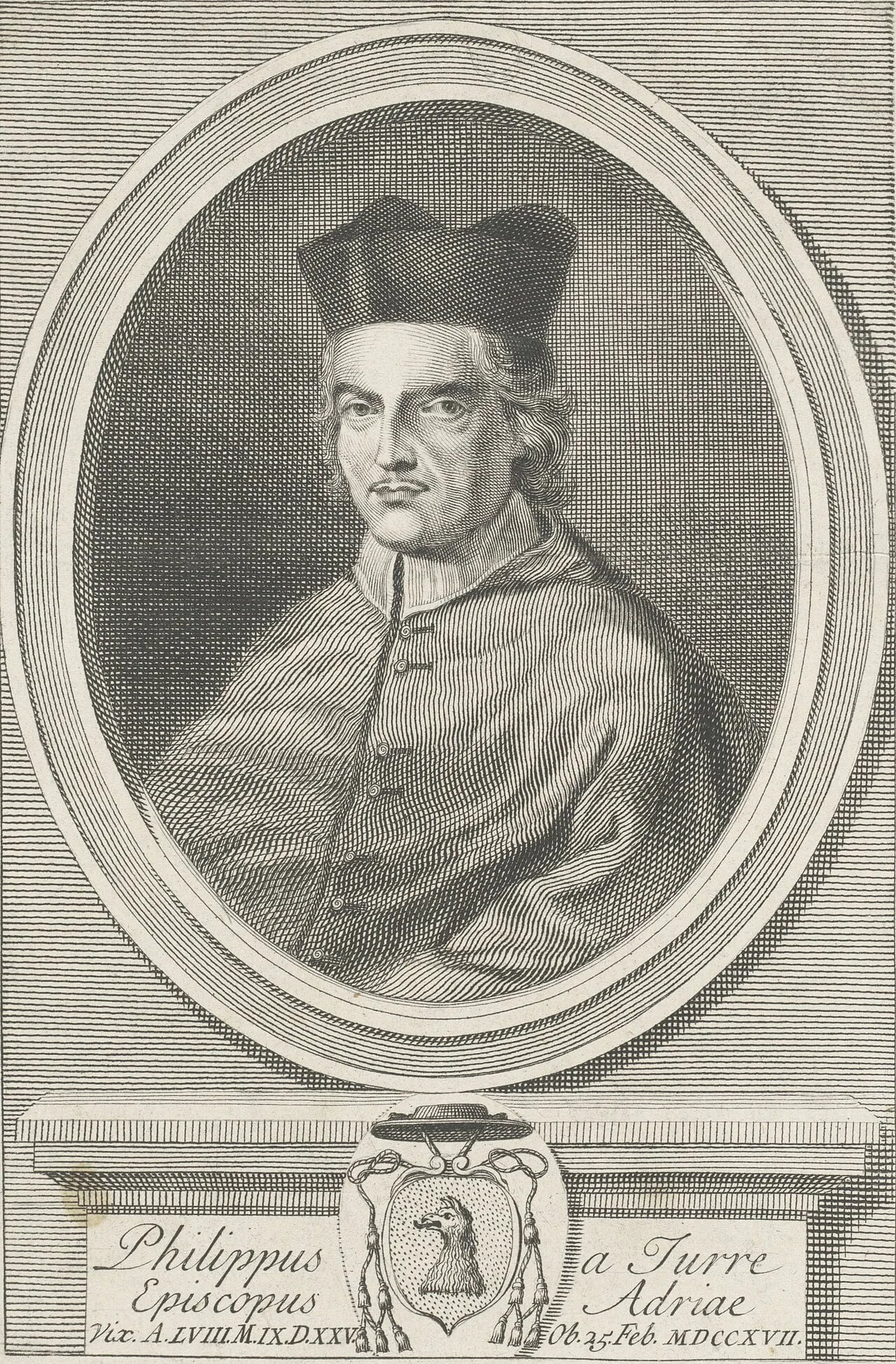 Porträt von Filippo del Torre (1657–1717) – Gedenkseite