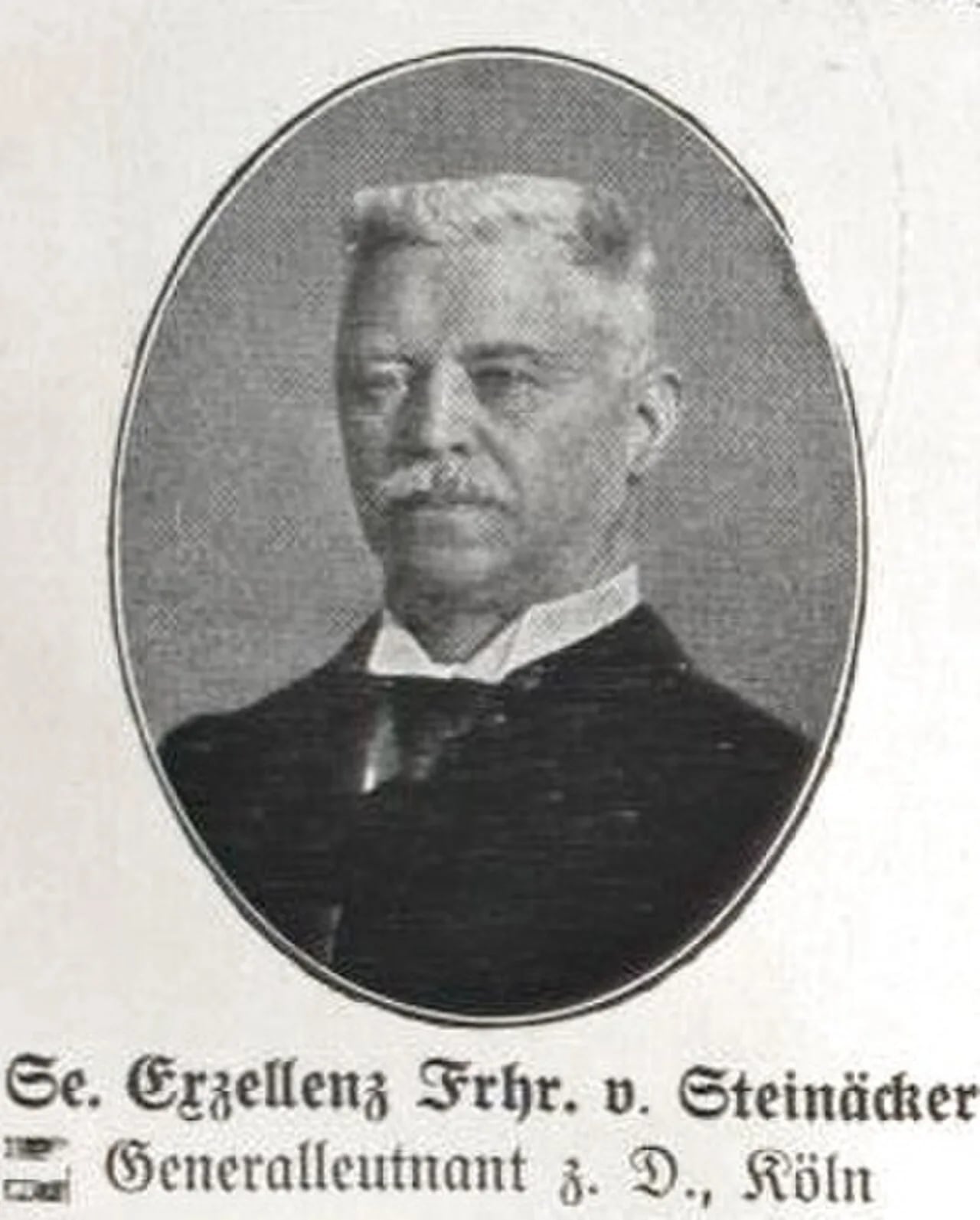 Porträt von Heinrich von Steinaecker (1850–1926) – Gedenkseite