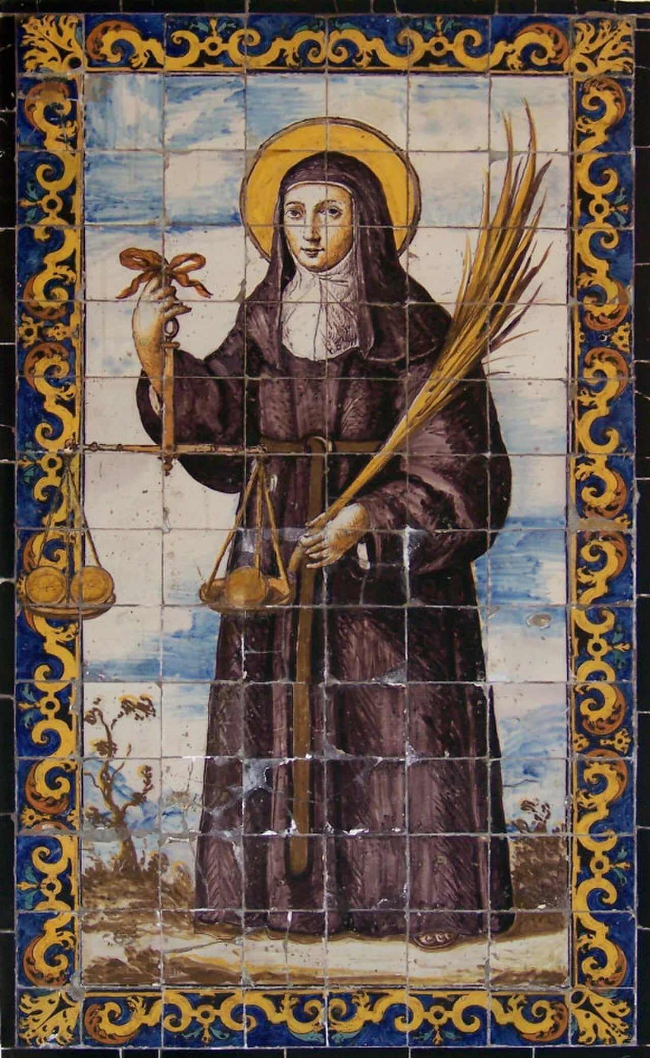 Porträt von Klara von Montefalco (1268–1308) – Gedenkseite
