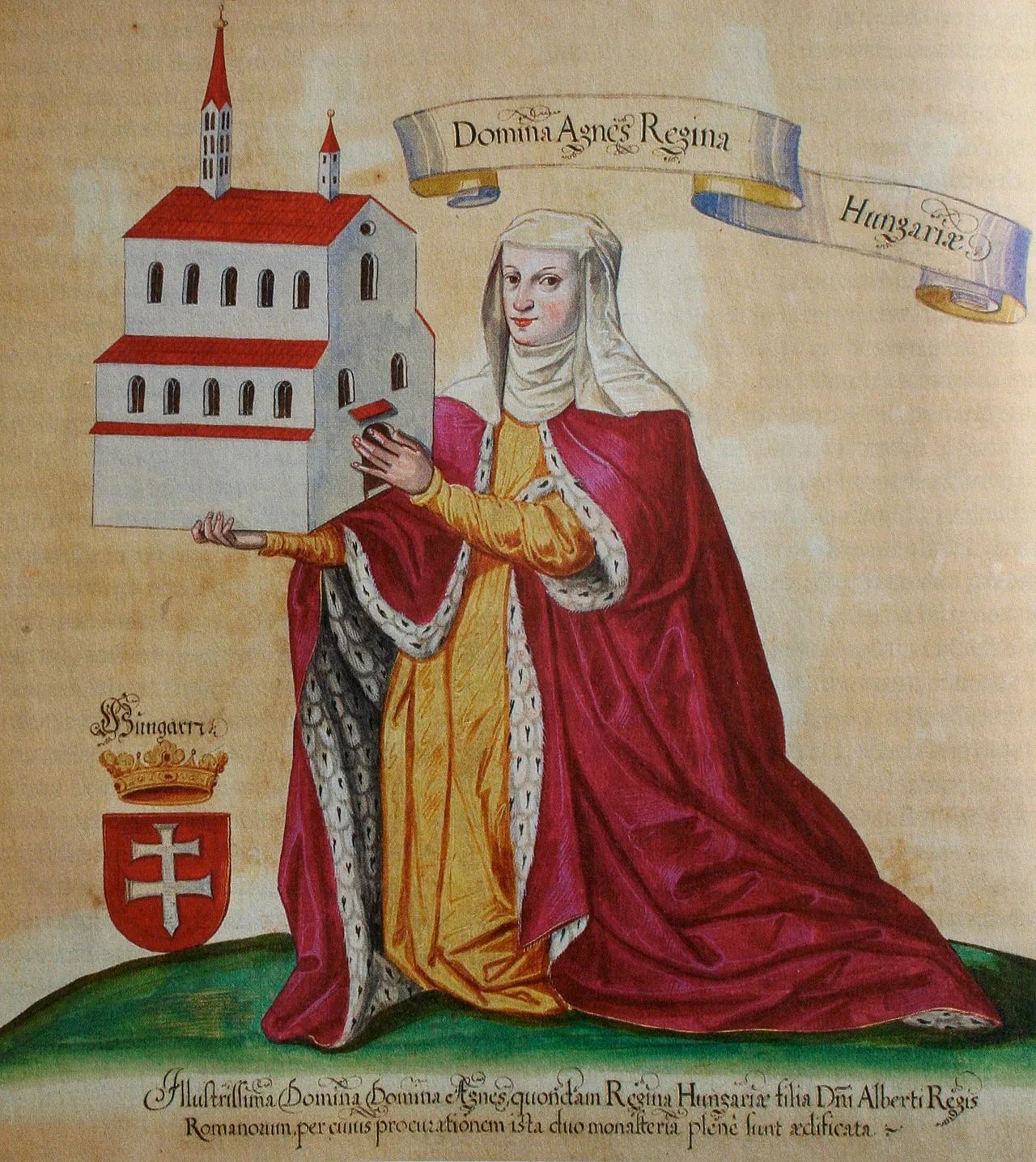 Porträt von Agnes von Ungarn (1281–1364) – Gedenkseite