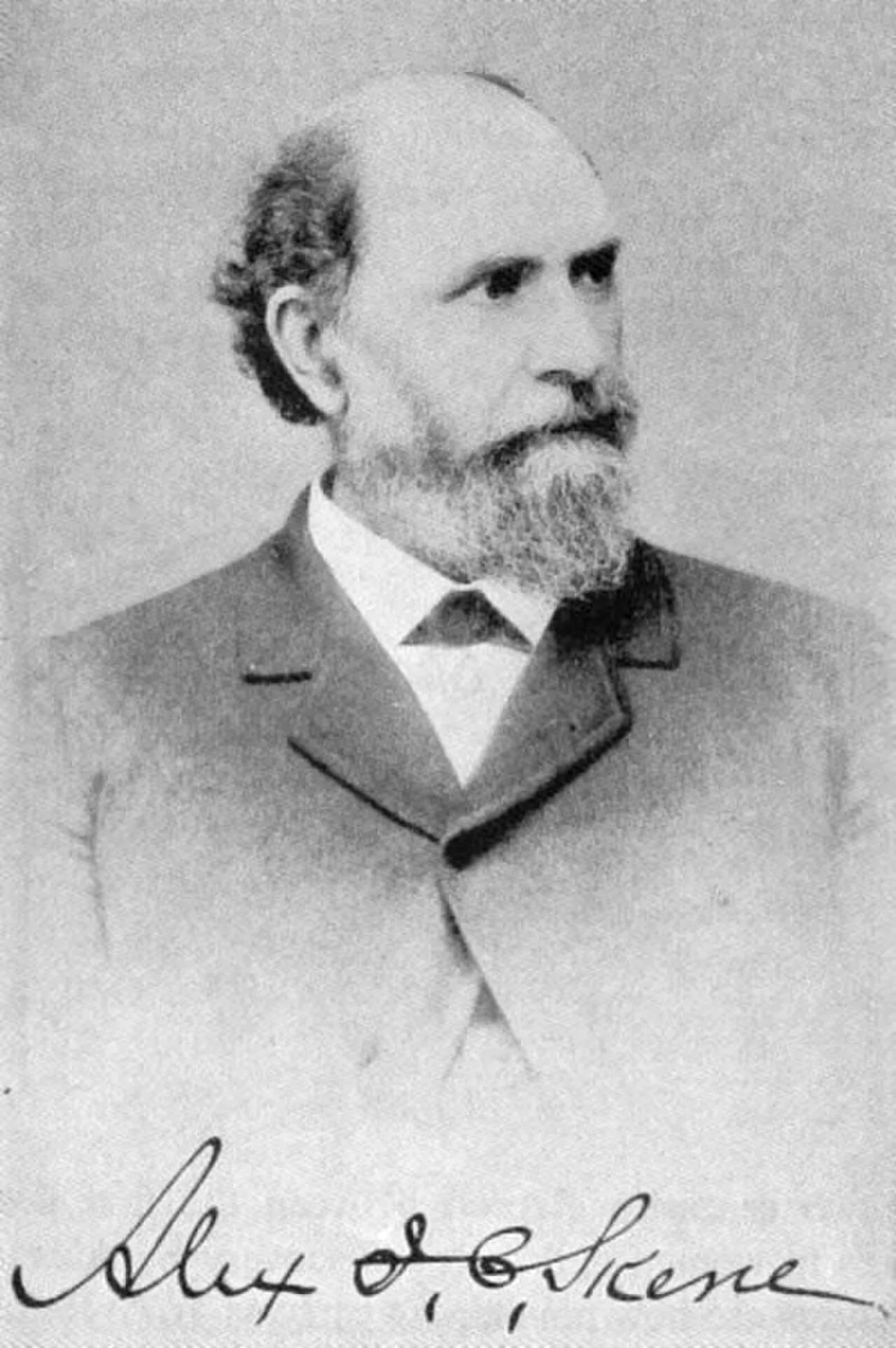 Porträt von Alexander Skene (1837–1900) – Gedenkseite