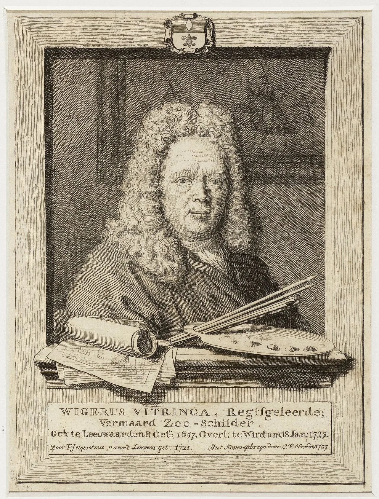 Porträt von Wigerus Vitringa (1657–1725) – Gedenkseite