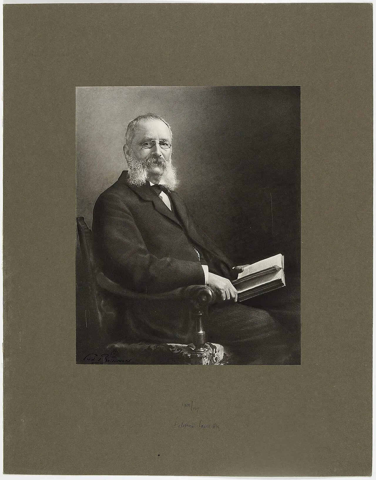 Porträt von Édouard Sarasin (1843–1917) – Gedenkseite