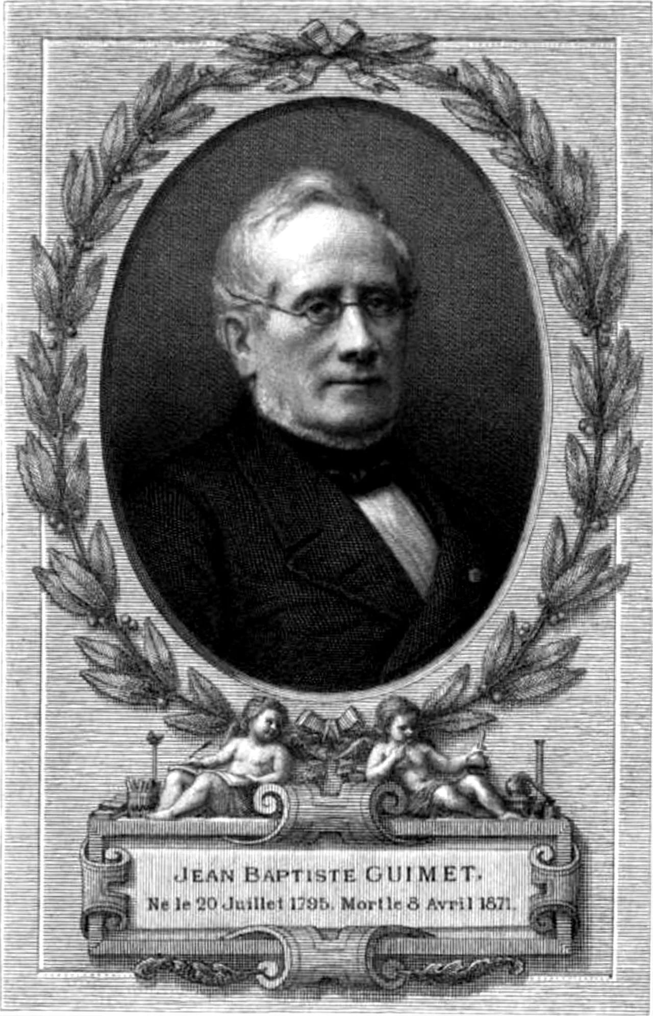 Porträt von Jean-Baptiste Guimet (1795–1871) – Gedenkseite