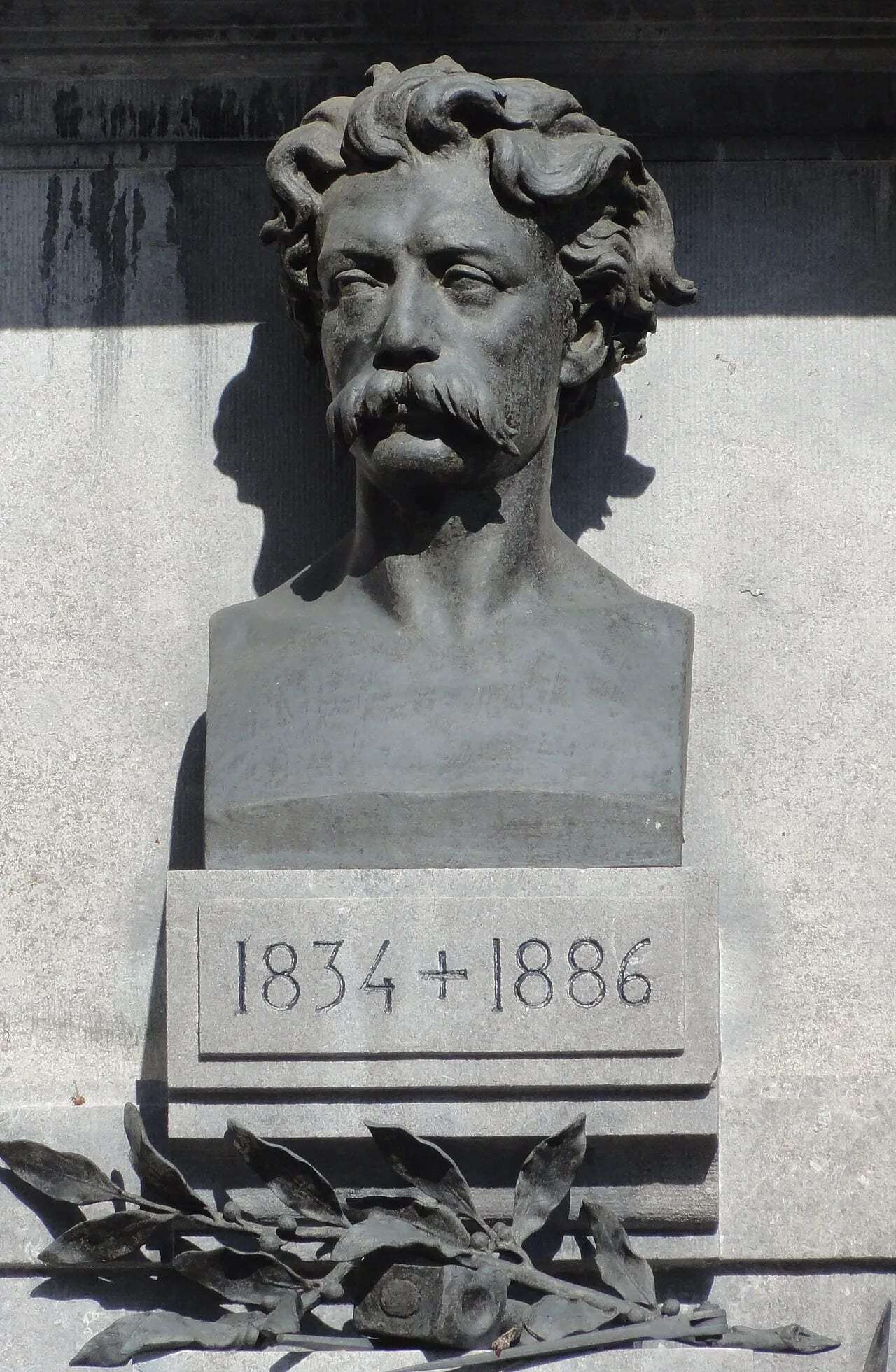Porträt von Ernest Eugène Hiolle (1834–1886) – Gedenkseite