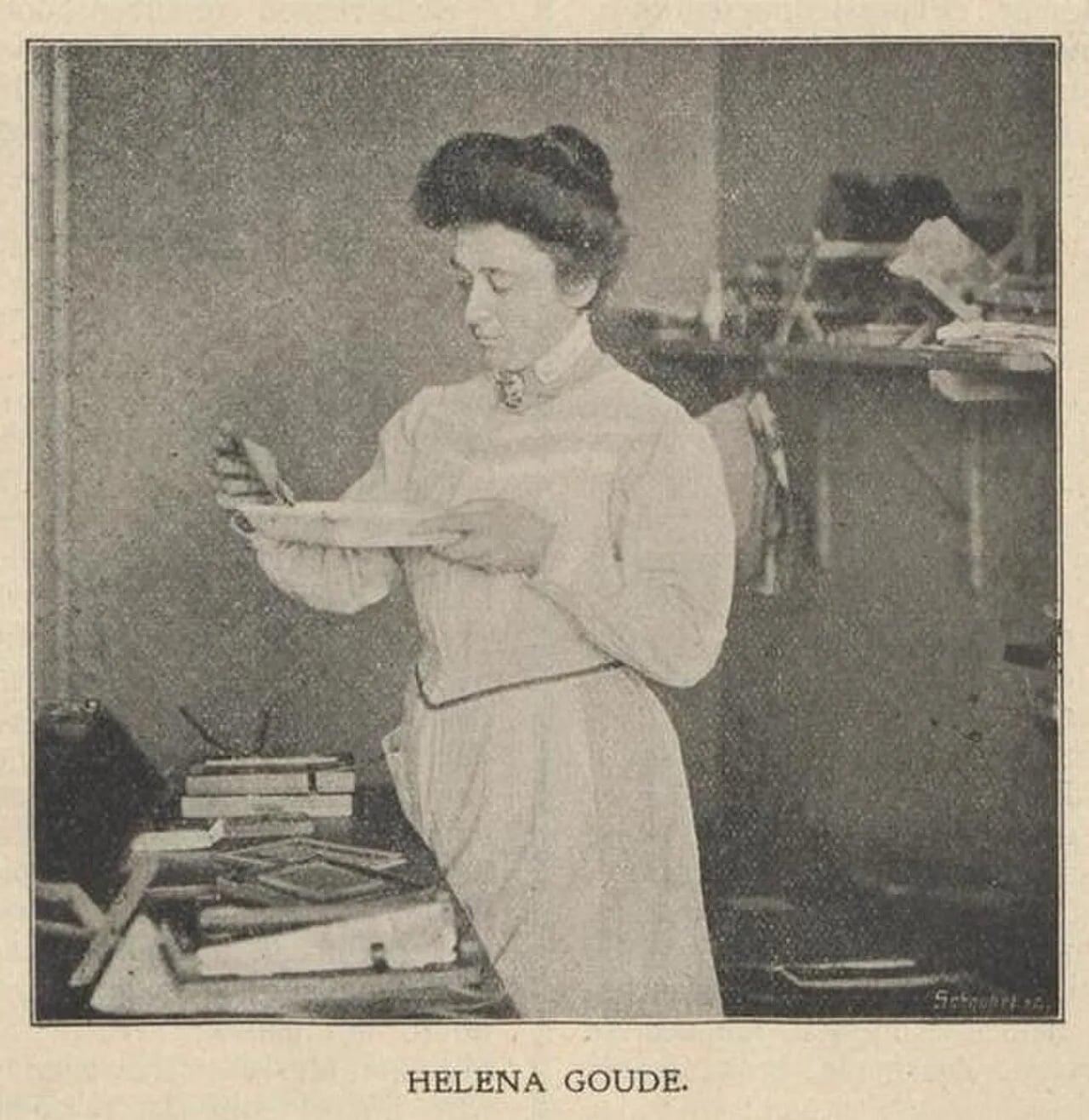 Porträt von Helene Goude (1868–1951) – Gedenkseite