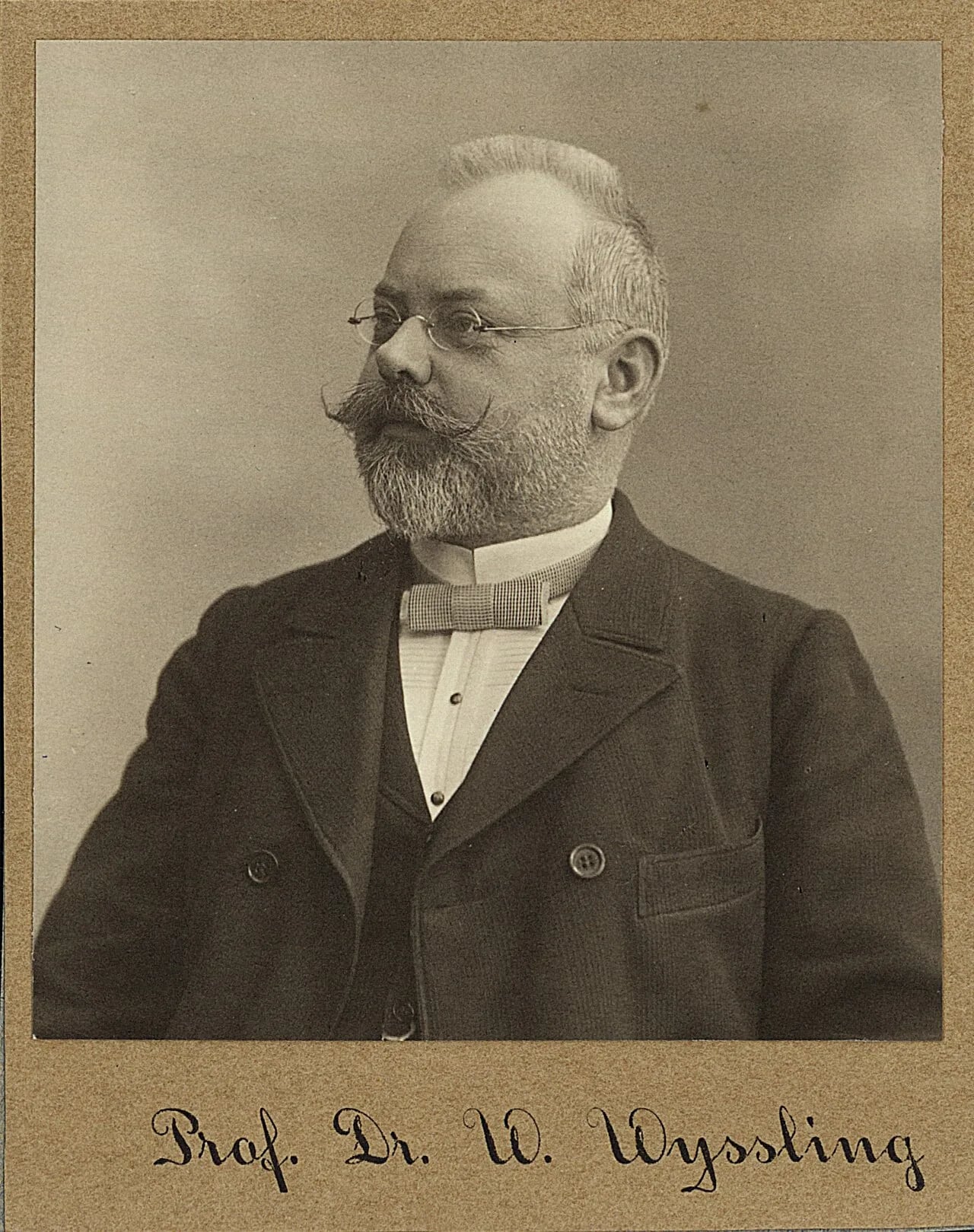 Porträt von Walter Wyssling (1862–1945) – Gedenkseite