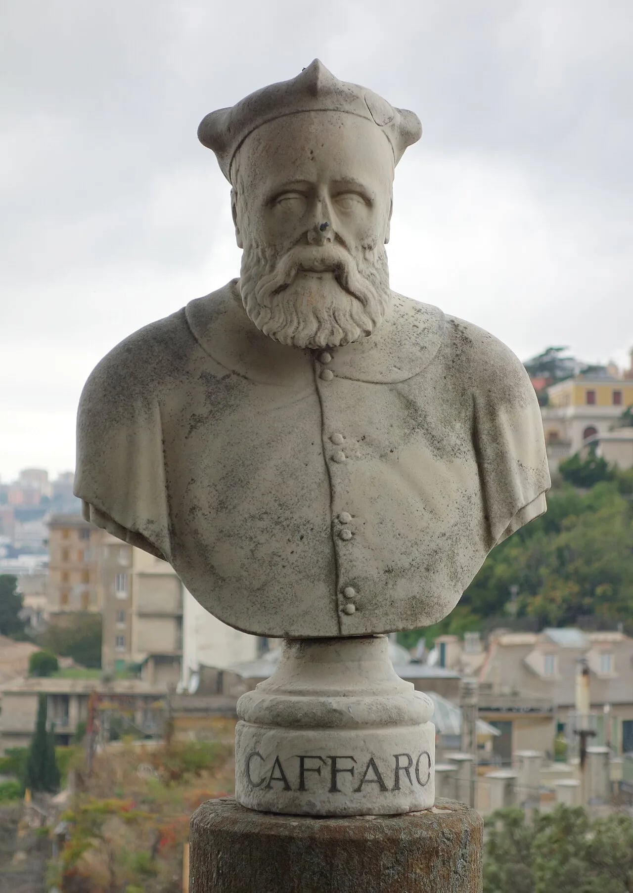 Porträt von Caffaro di Rustico da Caschifellone (1080–1164) – Gedenkseite
