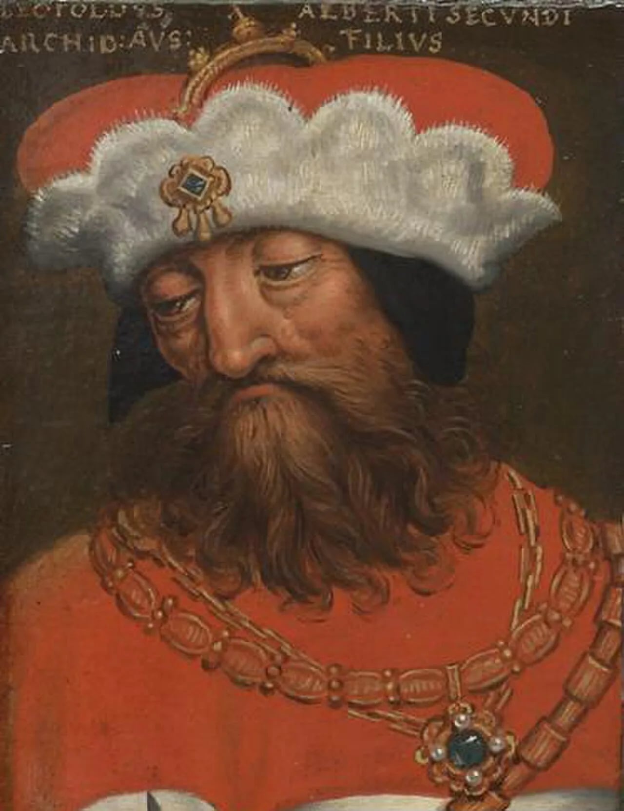 Porträt von Leopold III. von Habsburg (1351–1386) – Gedenkseite