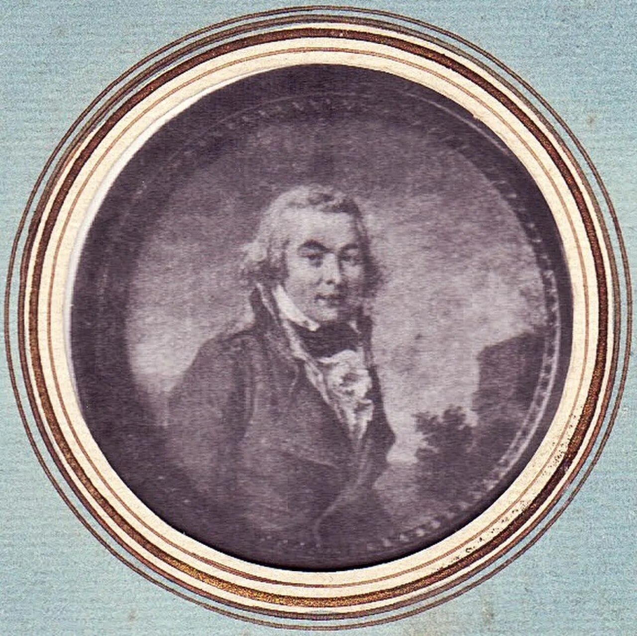 Porträt von Johann Nepomuk van Recum (1753–1801) – Gedenkseite