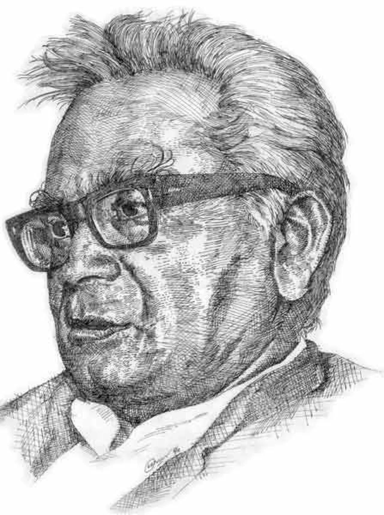 Porträt von Ram Manohar Lohia (1910–1967) – Gedenkseite