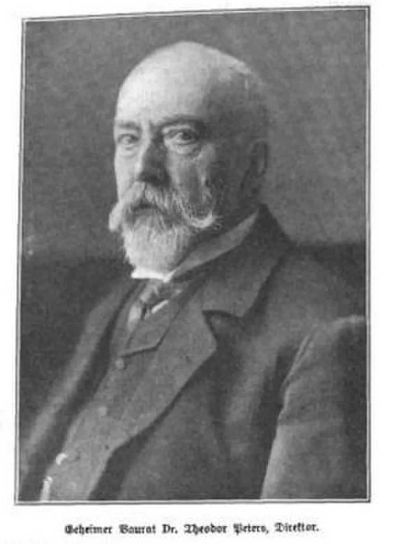 Portrait of Theodor Peters (1841–1908) – memorial page