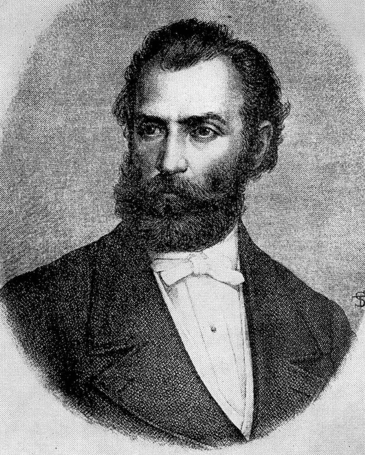 Porträt von Alexandru Papiu-Ilarian (1827–1877) – Gedenkseite