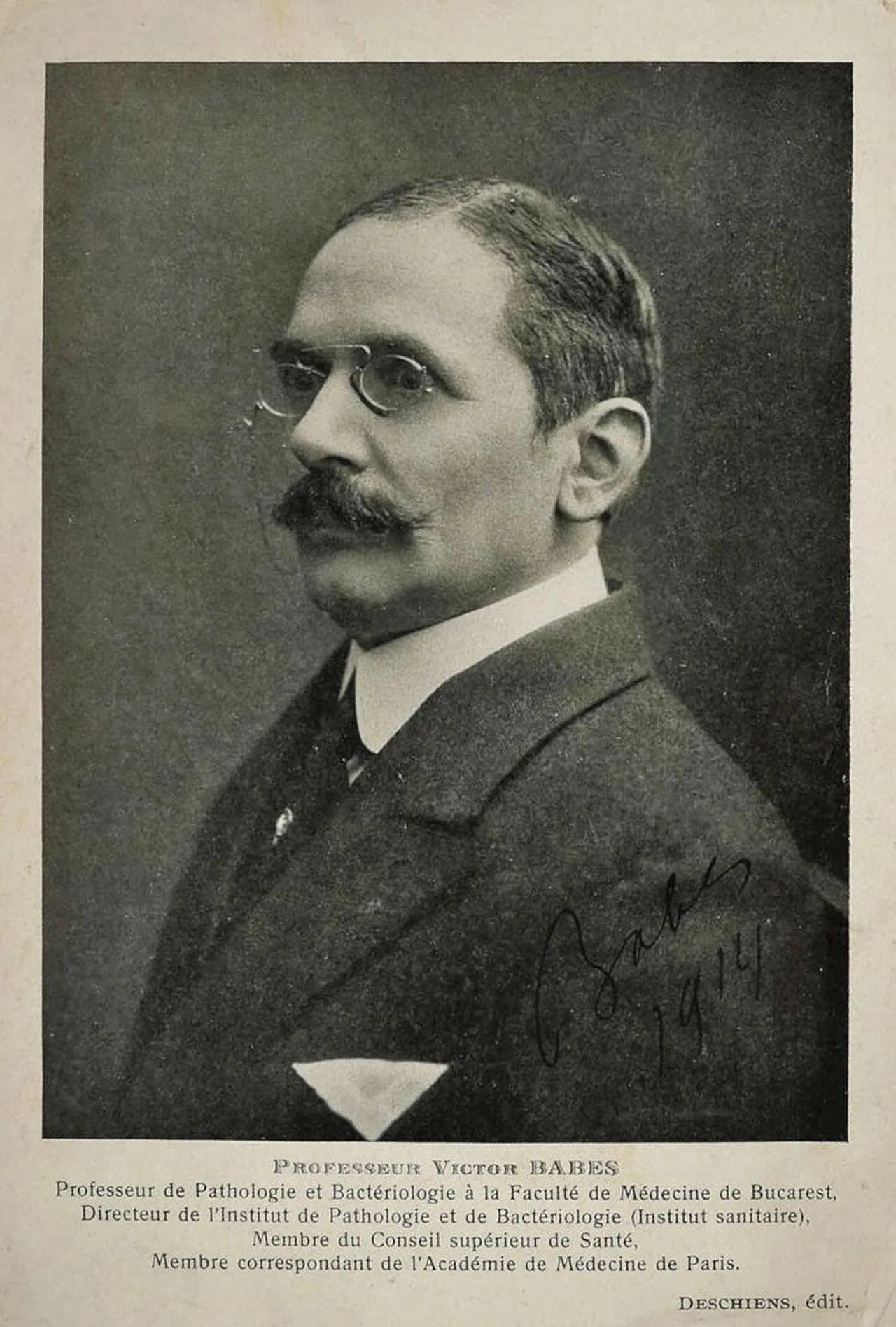 Porträt von Victor Babeș (1854–1926) – Gedenkseite