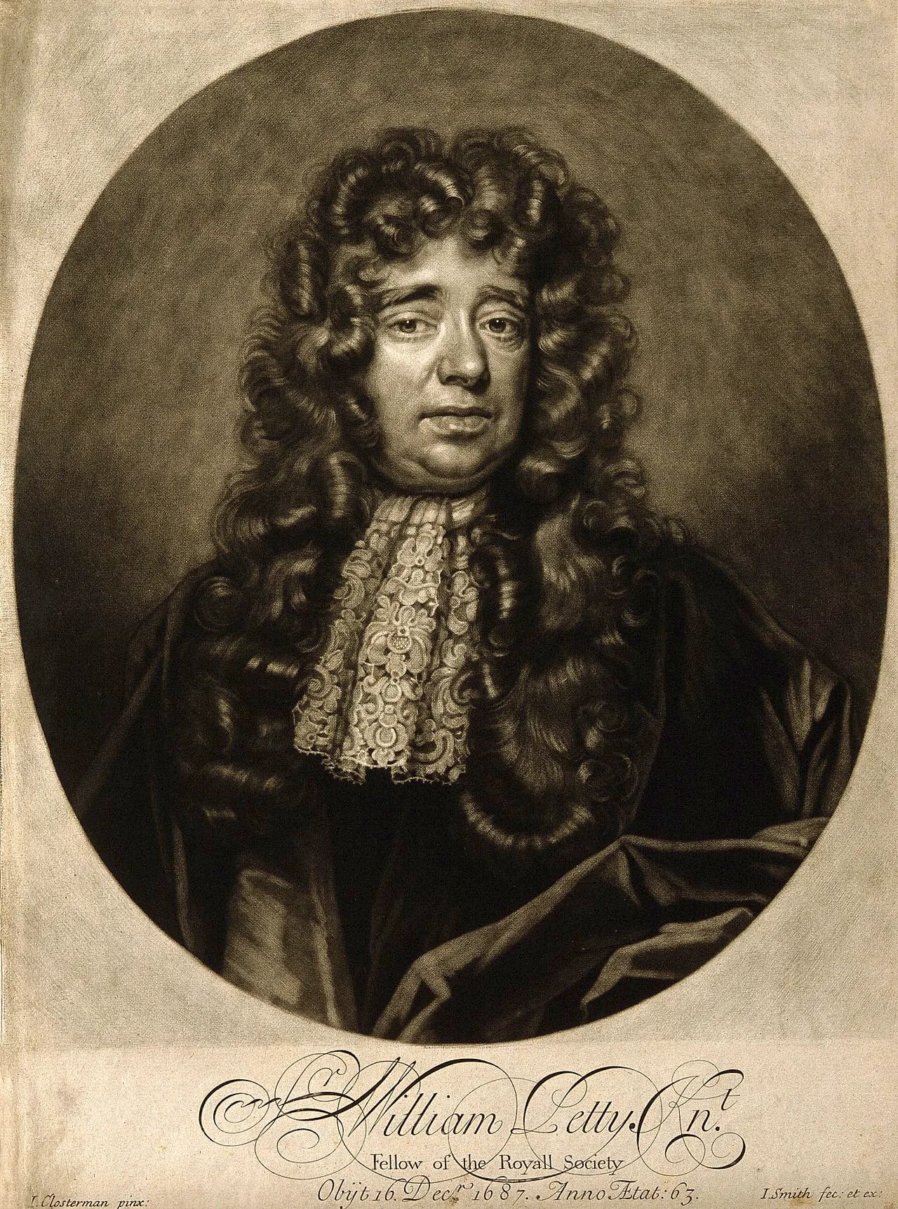Porträt von William Petty (1623–1687) – Gedenkseite