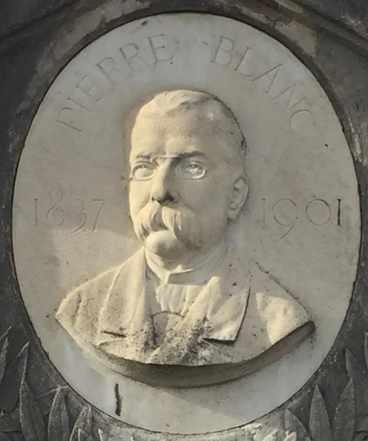 Porträt von Pierre Blanc (1837–1901) – Gedenkseite