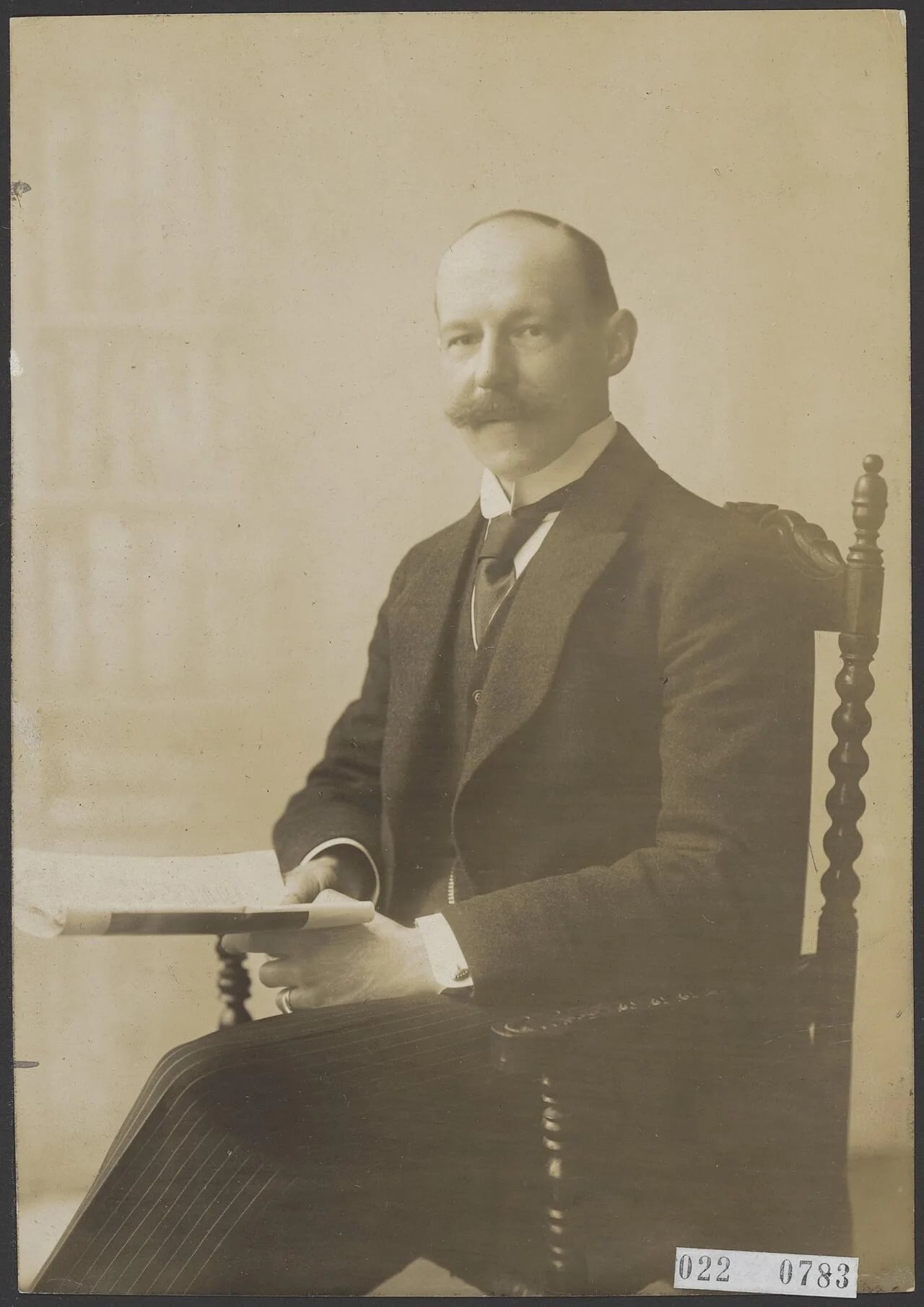 Porträt von Johan Willem Quarles van Ufford (1882–1951) – Gedenkseite