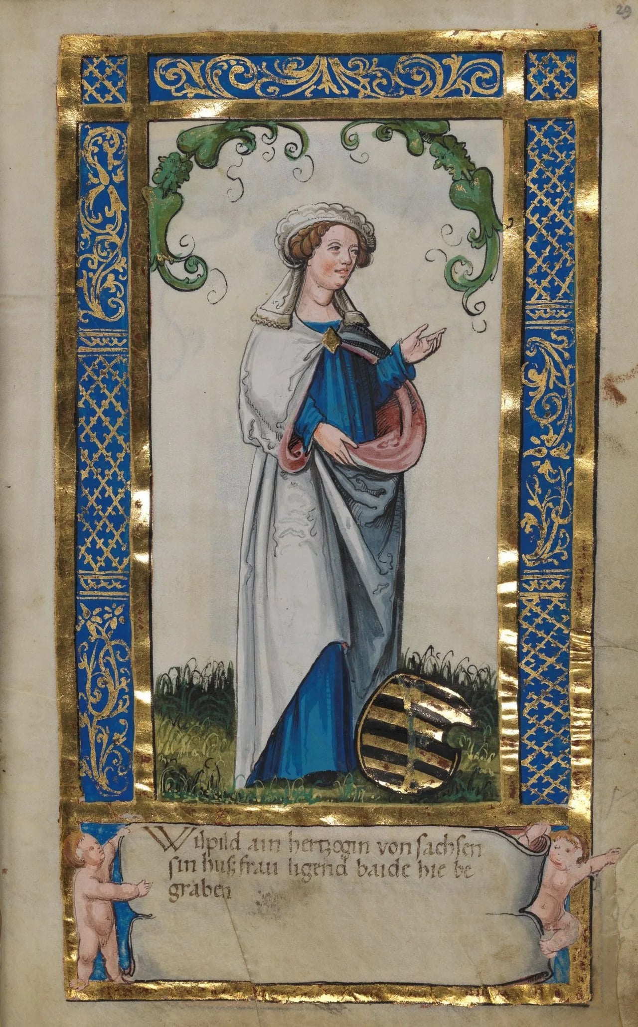 Porträt von Wulfhilde von Sachsen (1072–1126) – Gedenkseite