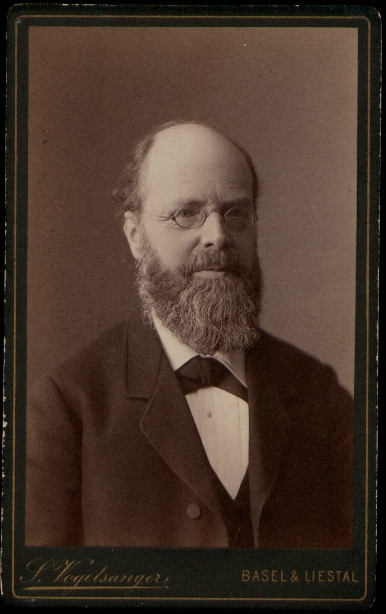 Porträt von Theophil Burckhardt-Biedermann (1840–1914) – Gedenkseite