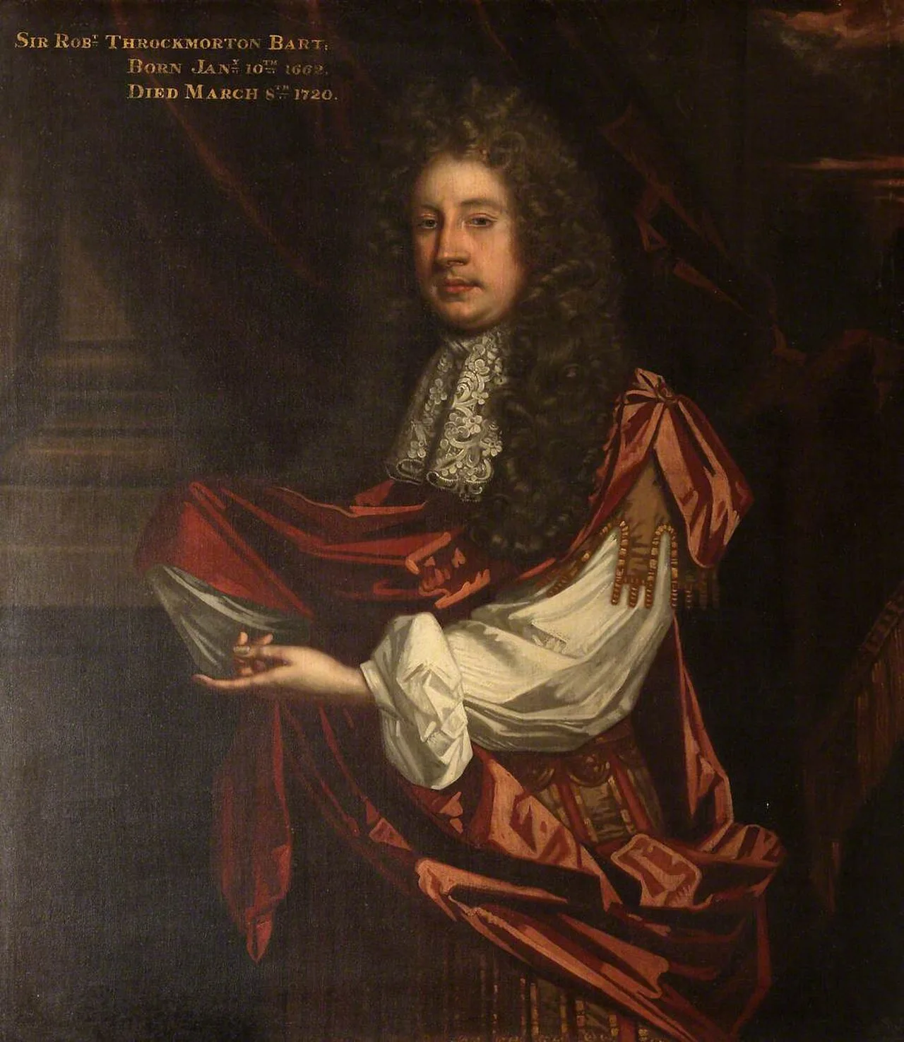 Portrait of Robert Throckmorton (1662–1720) – memorial page