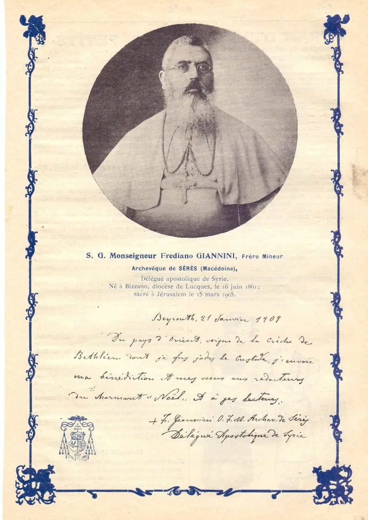 Porträt von Frediano Giannini (1861–1939) – Gedenkseite