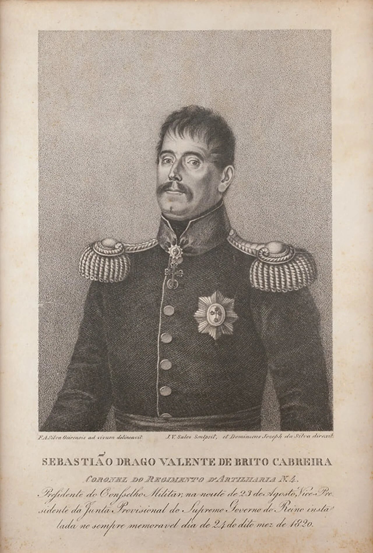 Portrait of Sebastião Drago Valente de Brito Cabreira (1763–1833) – memorial page