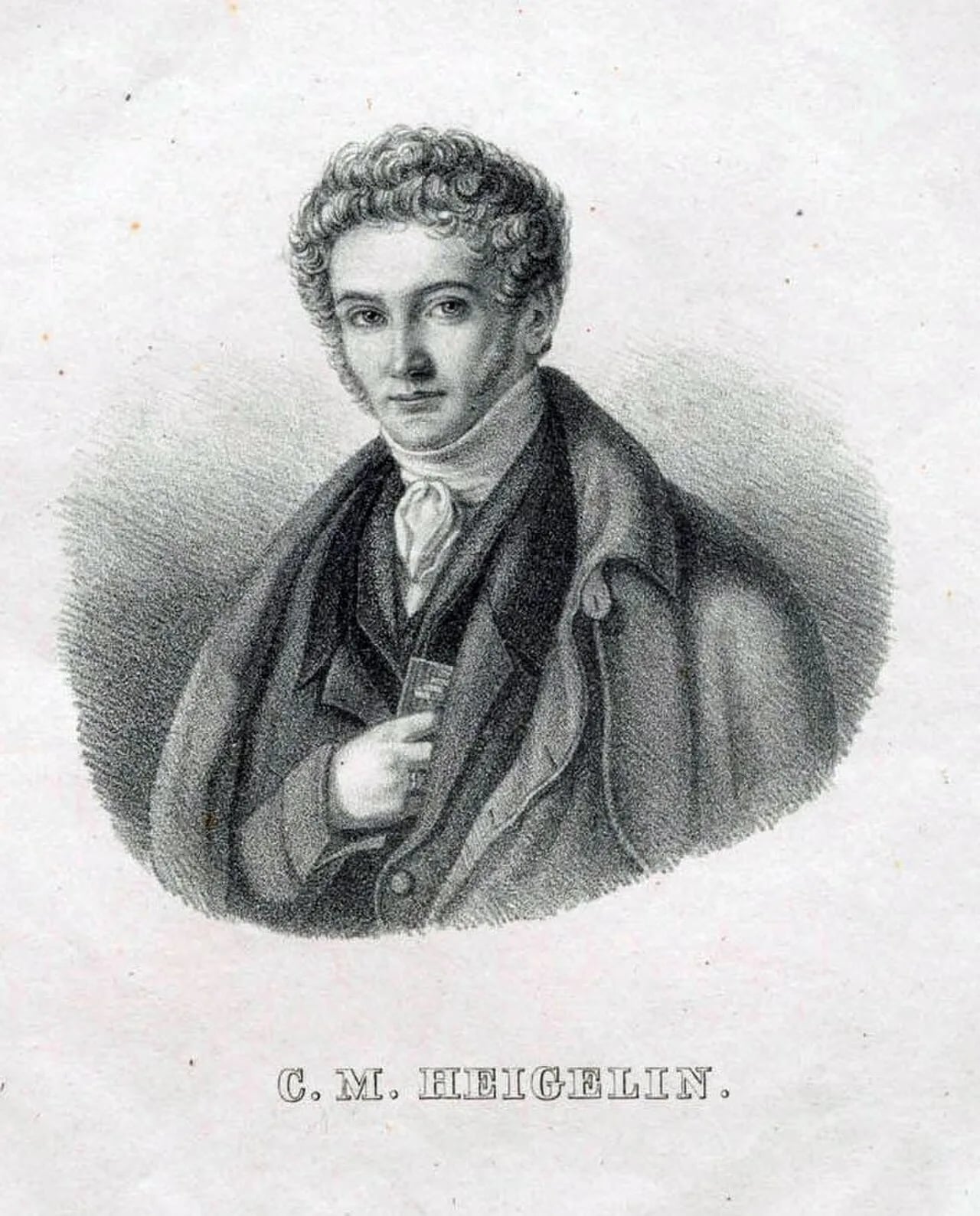 Porträt von Karl Marcell Heigelin (1798–1833) – Gedenkseite