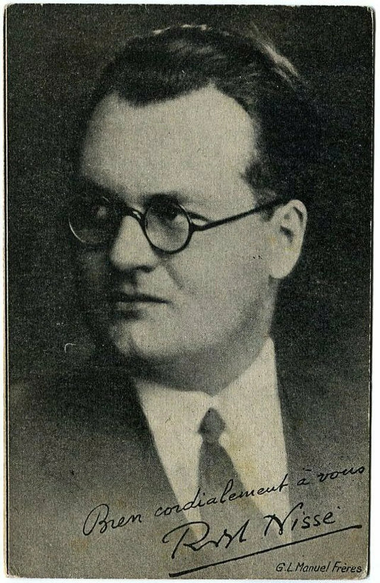 Porträt von Robert Carlos Achille Nisse (1900–1958) – Gedenkseite