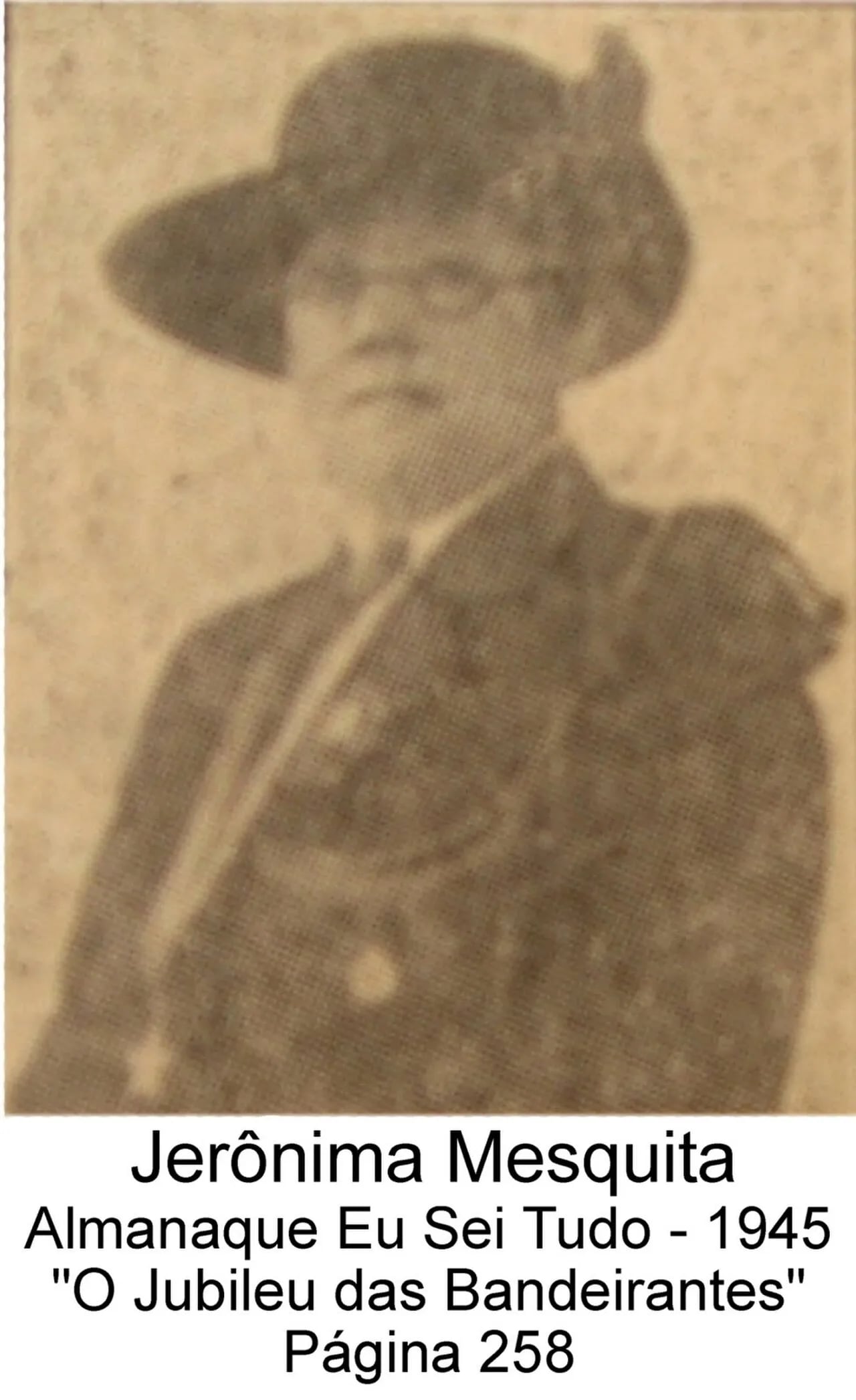Porträt von Jerônyma Mesquita (1880–1972) – Gedenkseite