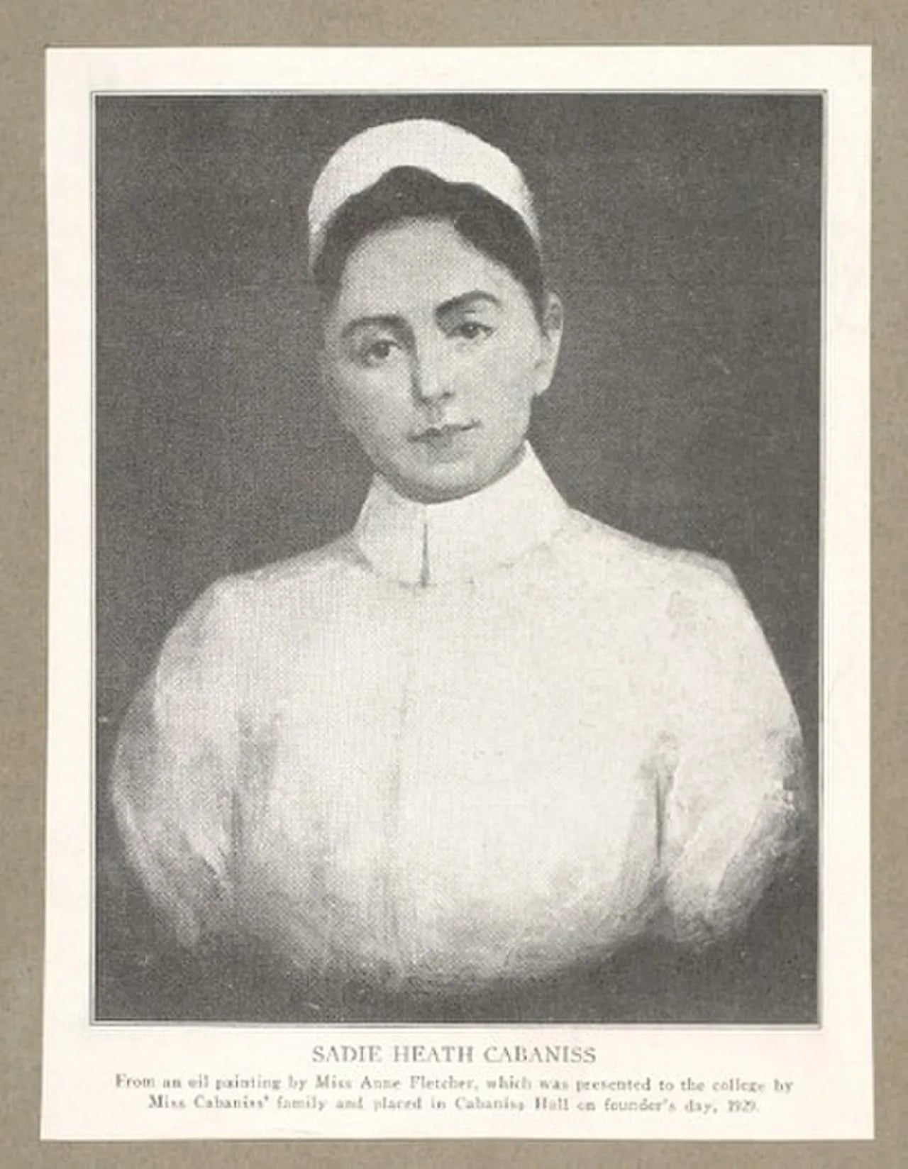 Portrait of Sadie Heath Cabaniss (1865–1921) – memorial page