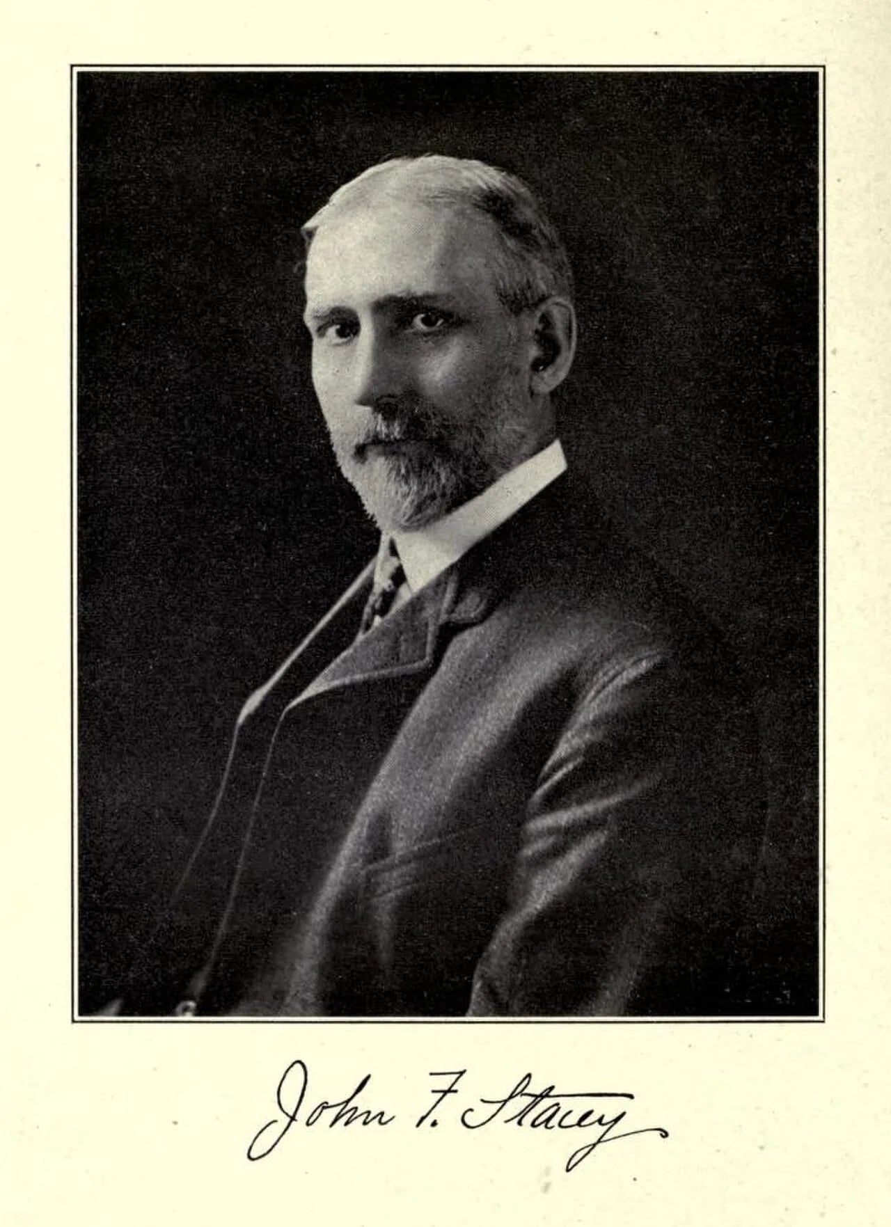 Porträt von John Franklin Stacey (1859–1941) – Gedenkseite