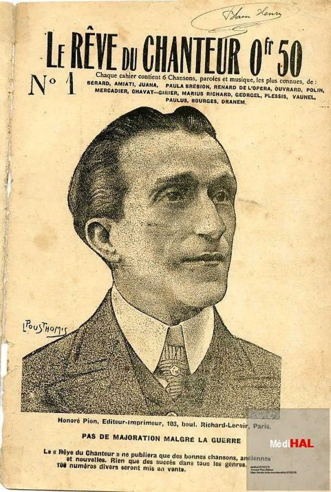 Portrait of Adolphe Bérard (1870–1946) – memorial page
