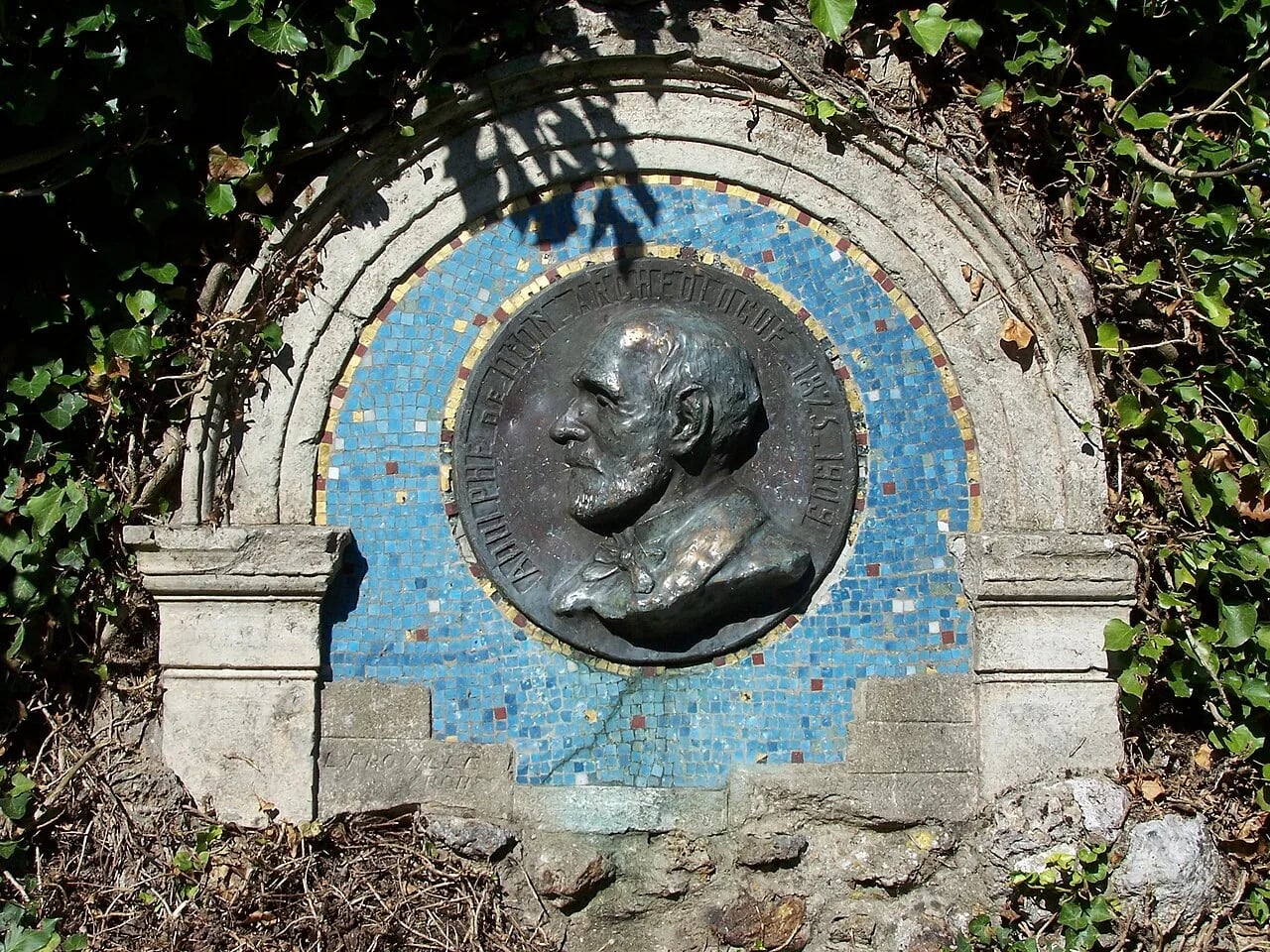Porträt von Adolphe de Dion (1823–1909) – Gedenkseite