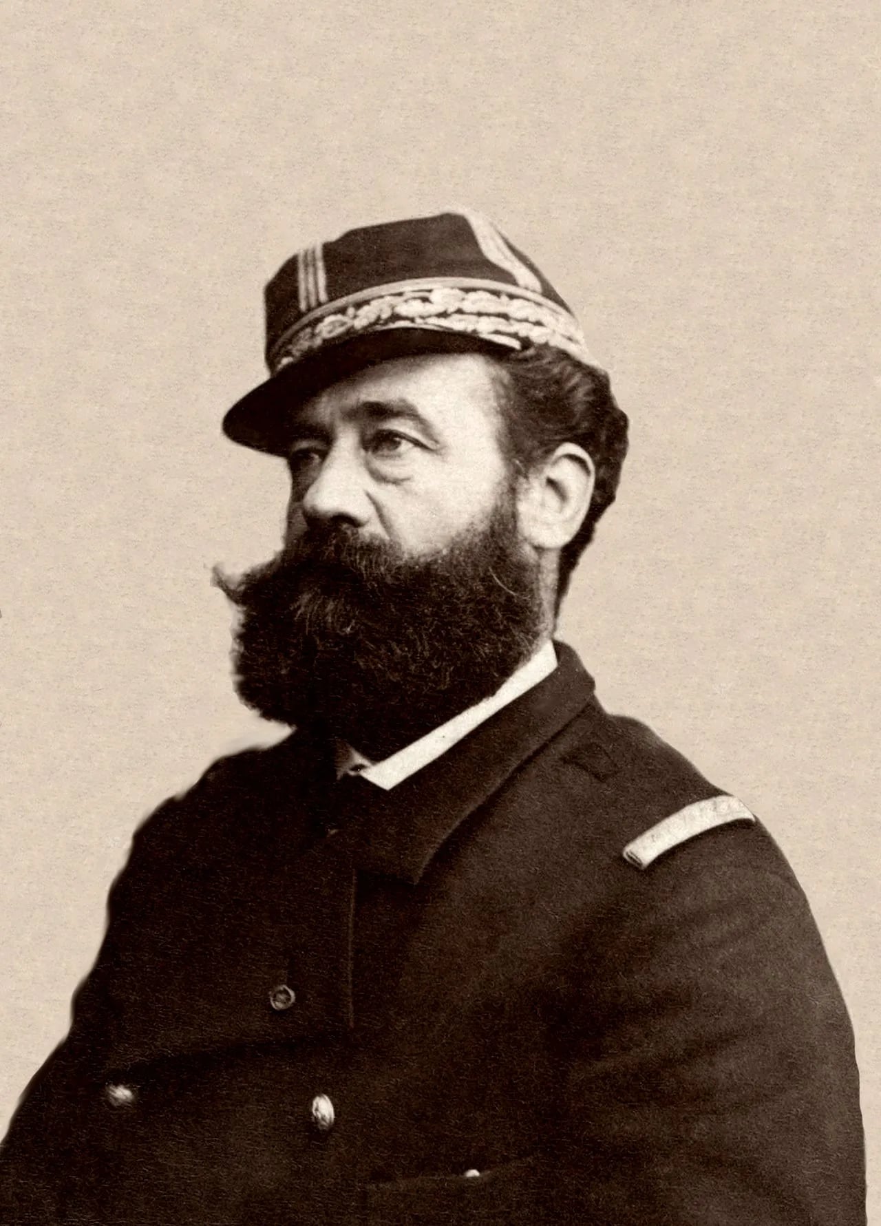 Porträt von Adrien Alexandre Adolphe Carrey de Bellamare (1824–1905) – Gedenkseite