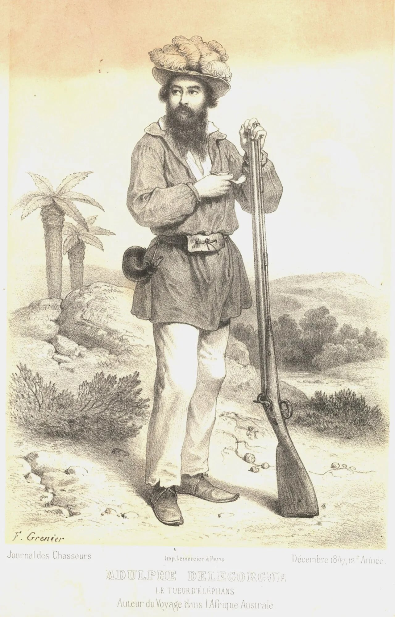 Portrait of Adulphe Delegorgue (1814–1850) – memorial page
