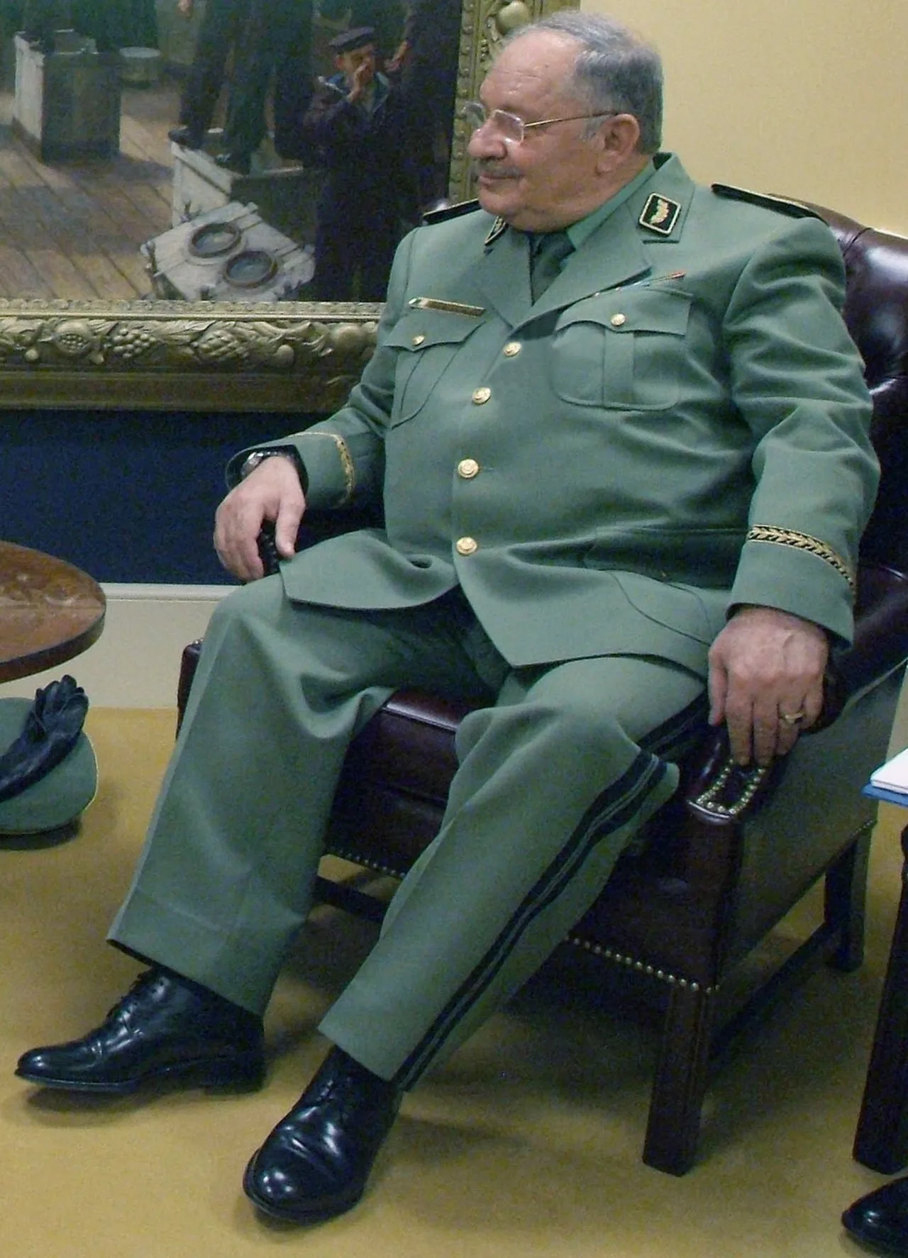Porträt von Gaid Salah (1940–2019) – Gedenkseite